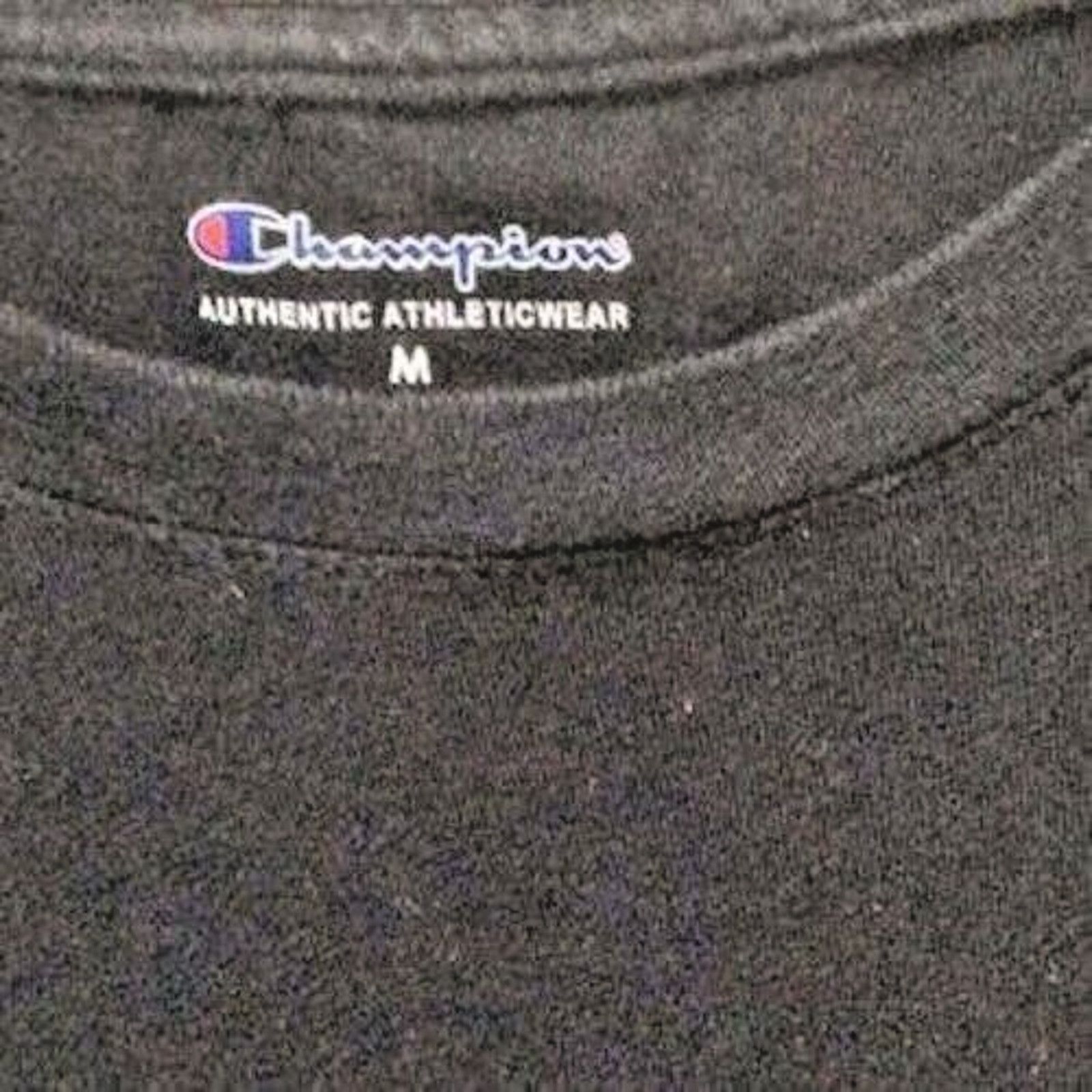 Champion Champion Men’s Athletic Shirt Long Sleeves Black Cotton Sz M Size US M / EU 48-50 / 2 - 7 Thumbnail