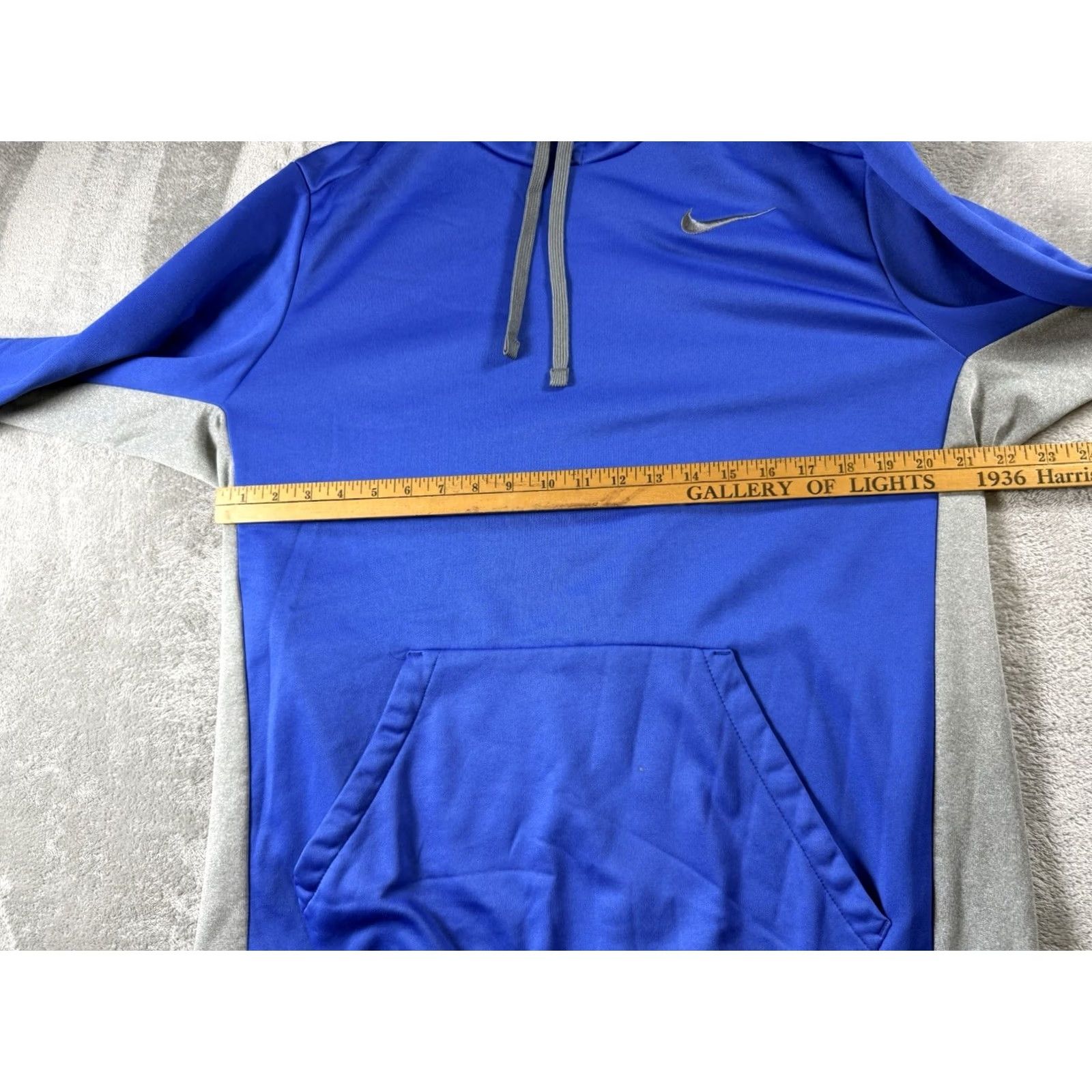 Nike Nike Mens Hoodie Pullover Royal Blue Thermafit XL College Varsity Sports Size US XL / EU 56 / 4 - 4 Thumbnail