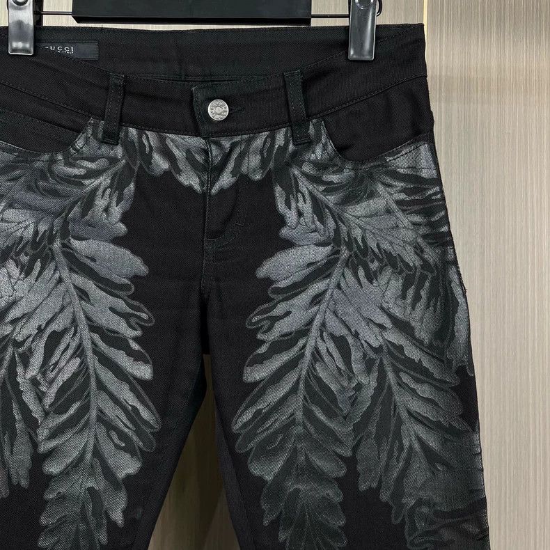 Gucci Gucci Printed denim trousers 2504-Nextarrow Size US 38 / EU 54 - 3 Thumbnail
