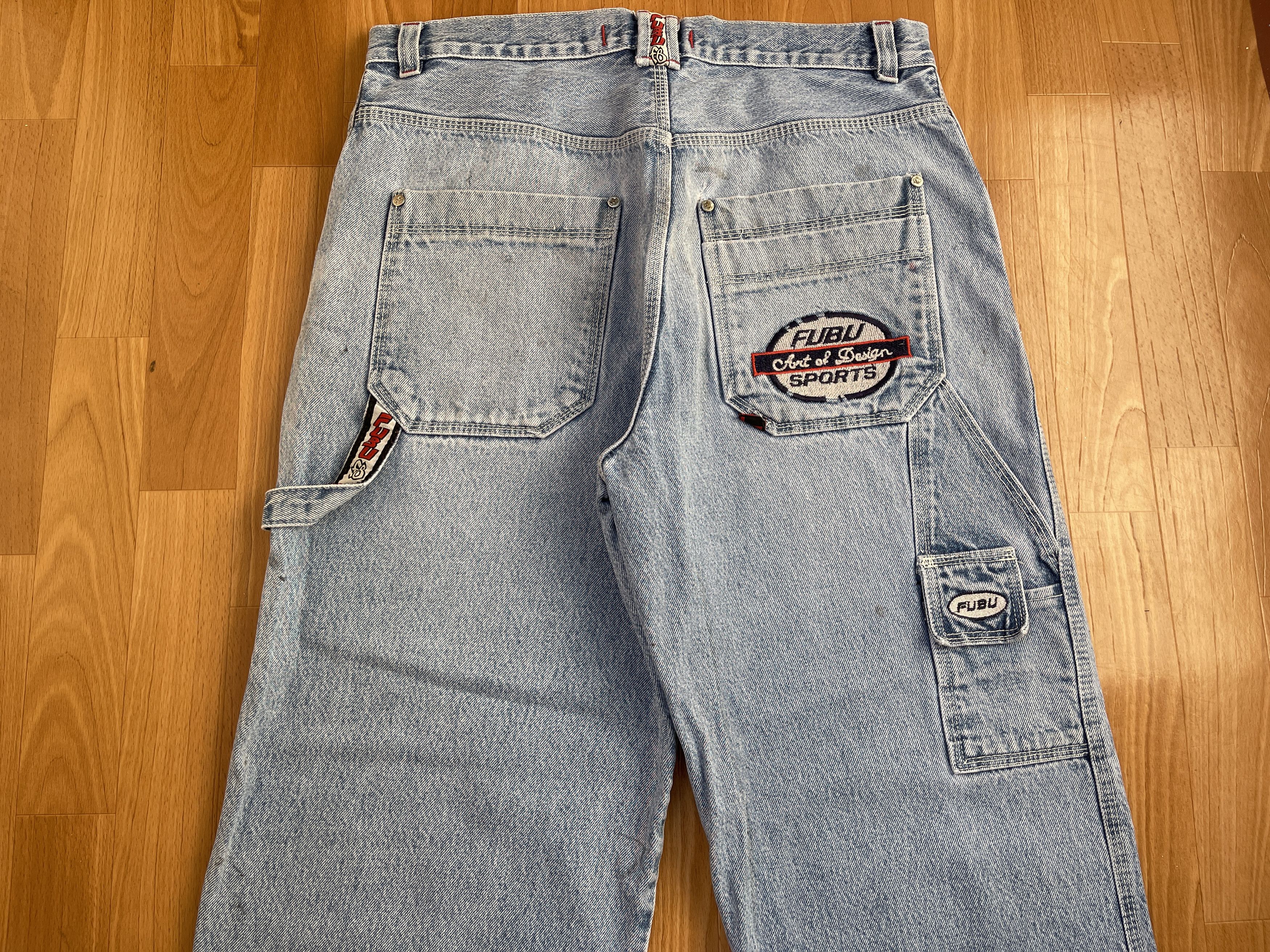 Fubu FUBU jeans, vintage baggy jeans, 90s hip hop skater Y2K 34 Size US 34 / EU 50 - 3 Thumbnail