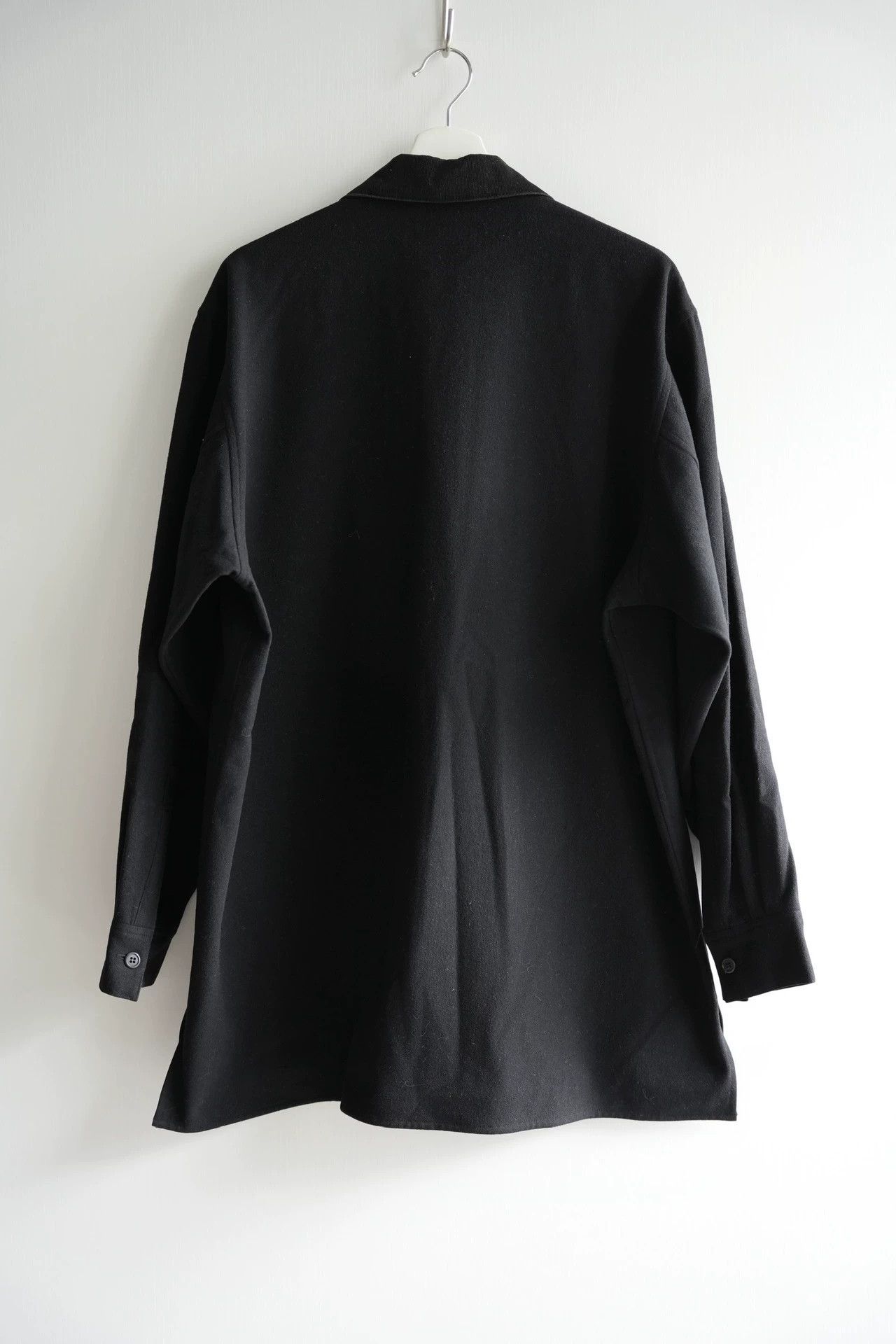 Yohji Yamamoto Yohji Yamamoto 98AW Mens Paneled Collar Wool Shirt Size US M / EU 48-50 / 2 - 2 Thumbnail