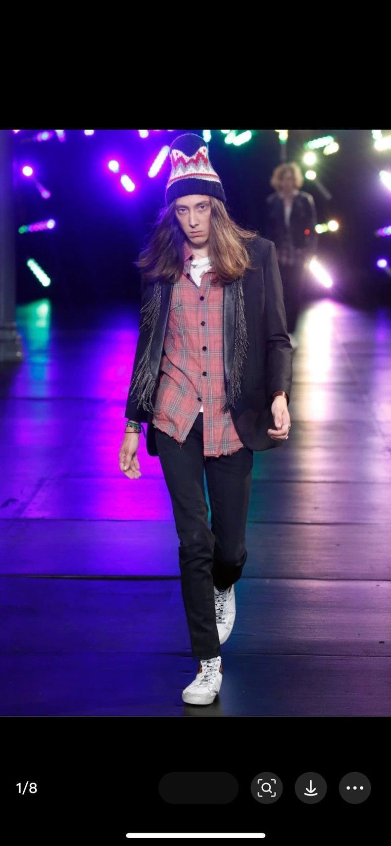Saint Laurent Paris Saint Laurent Paris 16SS leather collar tassel jacket-2506 Size US S / EU 44-46 / 1 - 6 Thumbnail