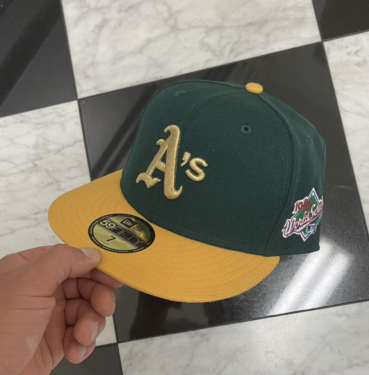 New Era 🔥 Exclusive customized A’s hat size 7 Size ONE SIZE - 1 Thumbnail