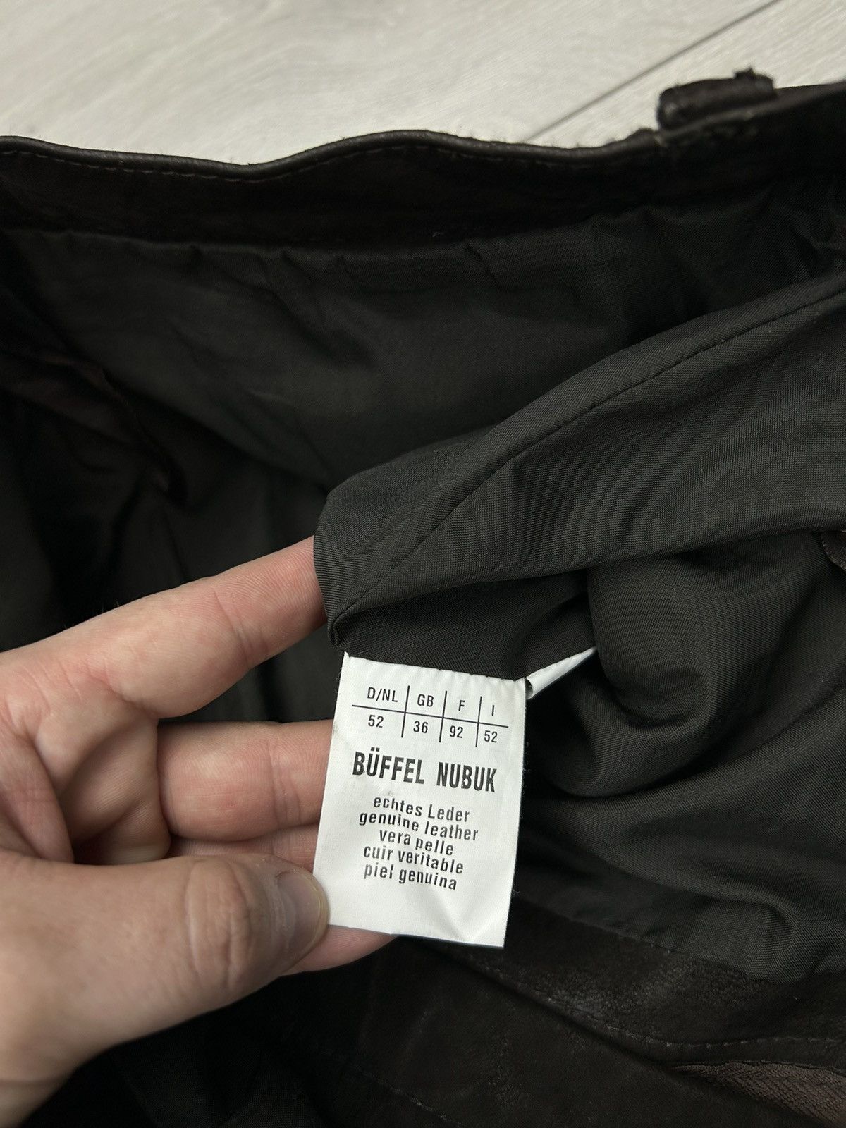 Leather × Vintage Leather pant vintage brown size 36 Size US 36 / EU 52 - 4 Thumbnail