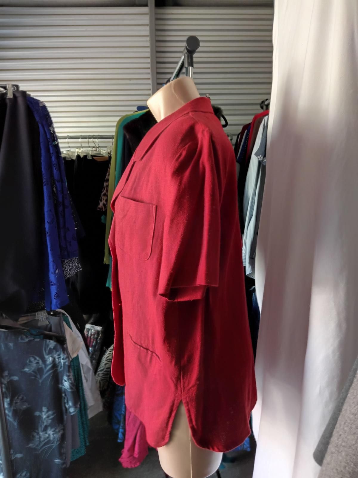 Designer Norton McNaughton Red Blazer - Size 8 Petite Size M / US 6-8 / IT 42-44 - 2 Thumbnail