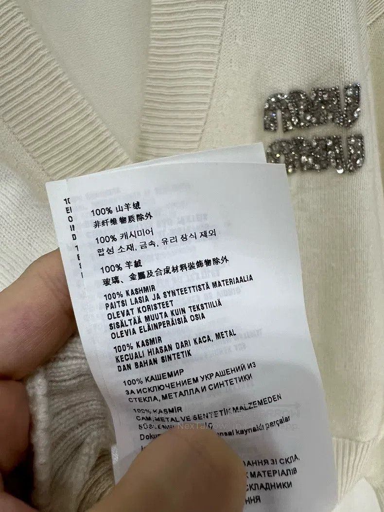 Miu Miu Miu Miu 40 Drill button letter cashmere cardigan coat Size M / US 6-8 / IT 42-44 - 4 Thumbnail
