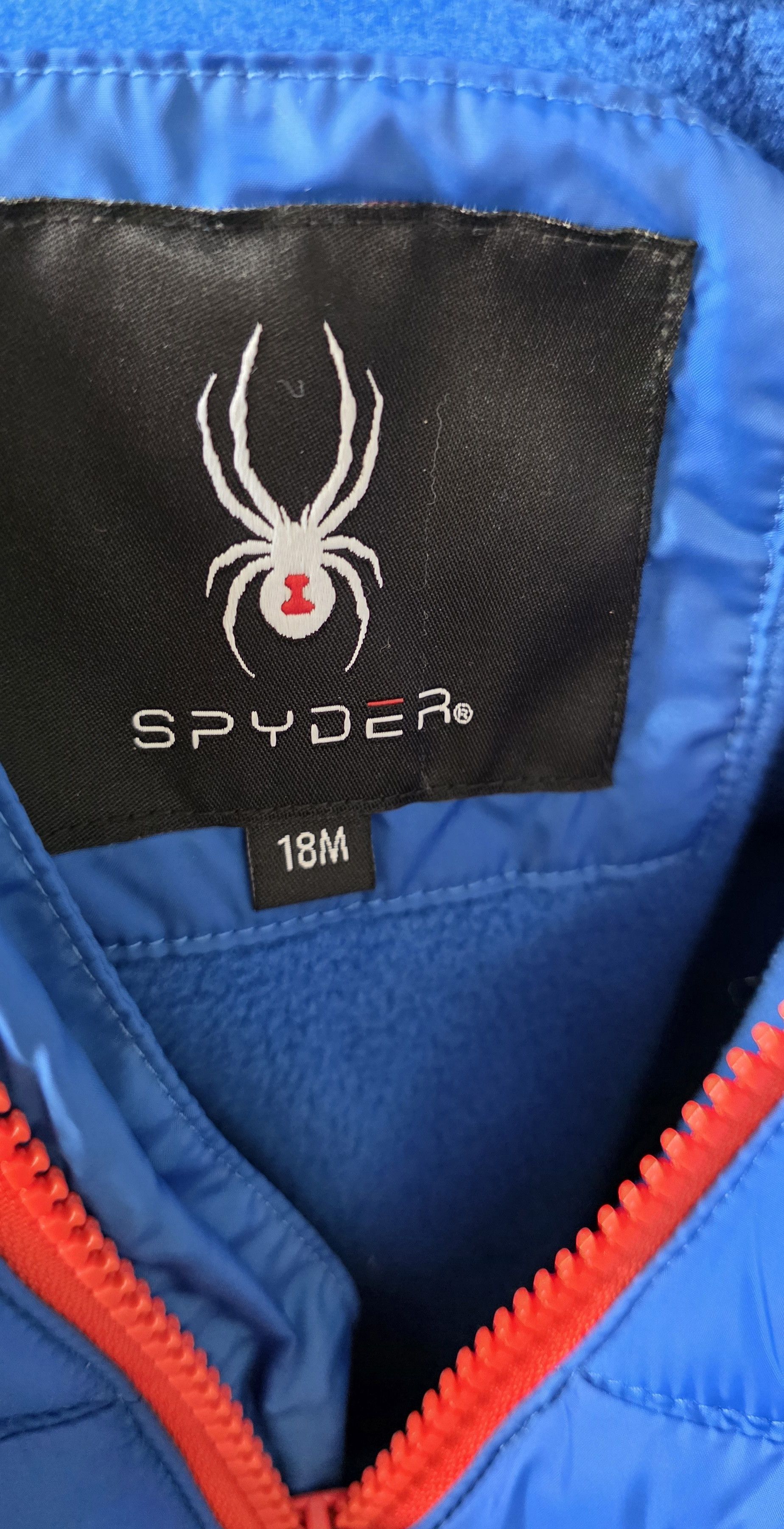 Spyder NWT Spyder Infant Boys Puffer Jacket Blue Stripe 18 Mo Size US XXS / EU 40 - 4 Thumbnail