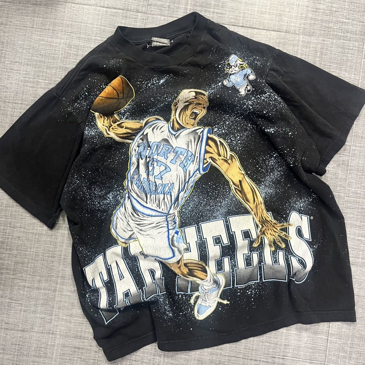Vintage Rare VTG 90s UNC Tarheels American Thunder AOP Size US XL / EU 56 / 4 - 1 Thumbnail