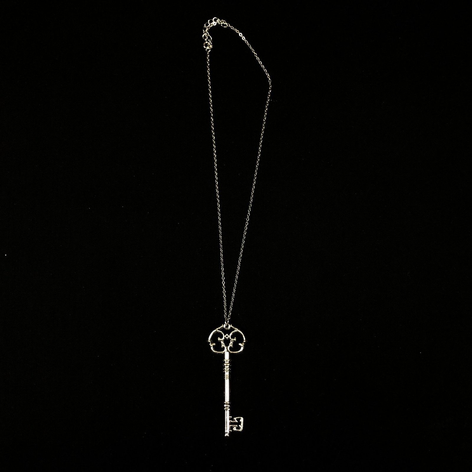 Jewelry Gothic Key Pendant Necklace and Punk Necklace Gothic Chain Size ONE SIZE - 6 Thumbnail