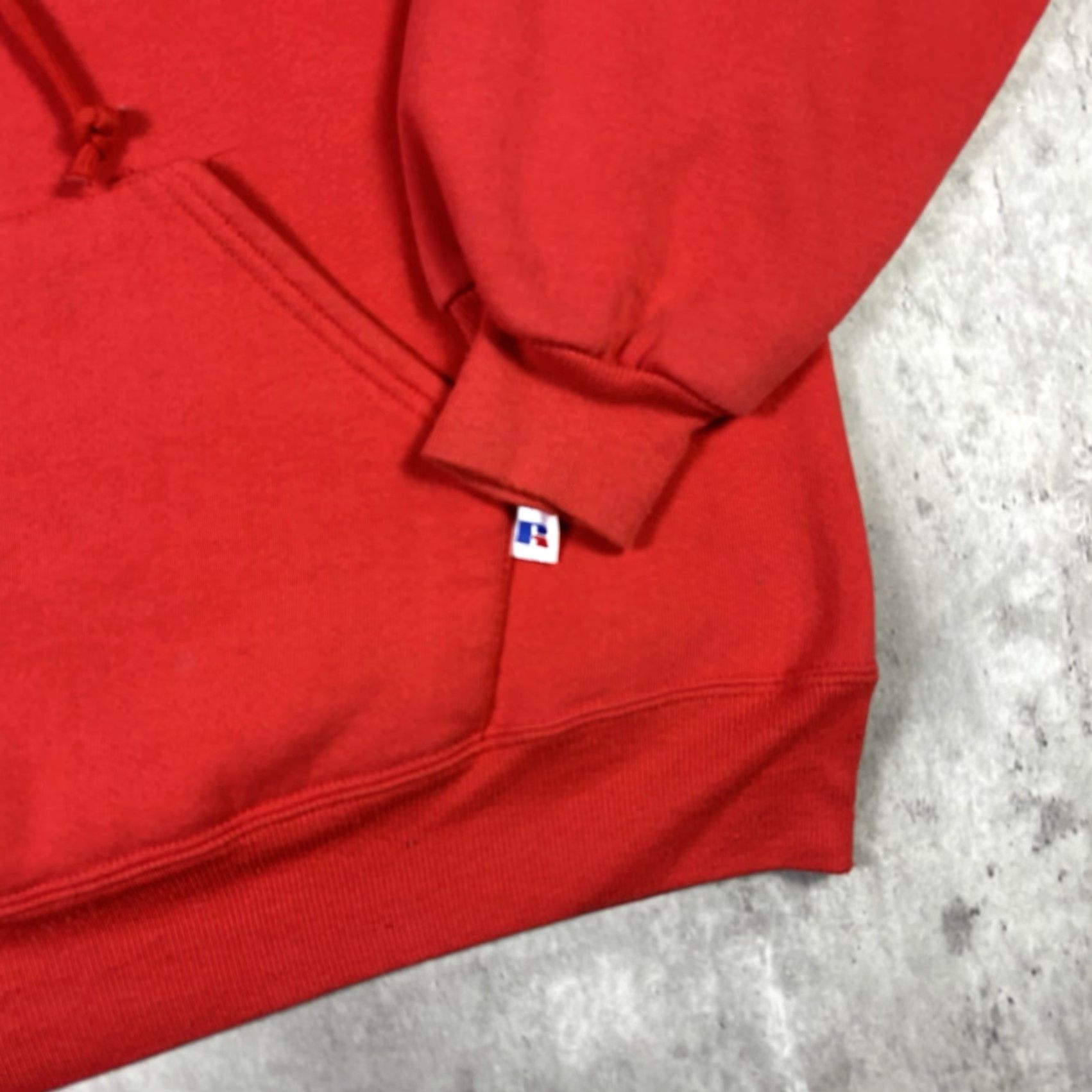 Russell Athletic VINTAGE 90s Russell Athletic Red Hoodie Mens L Graphic Print Pullover Heavyweight Logo 90s Size US L / EU 52-54 / 3 - 4 Thumbnail