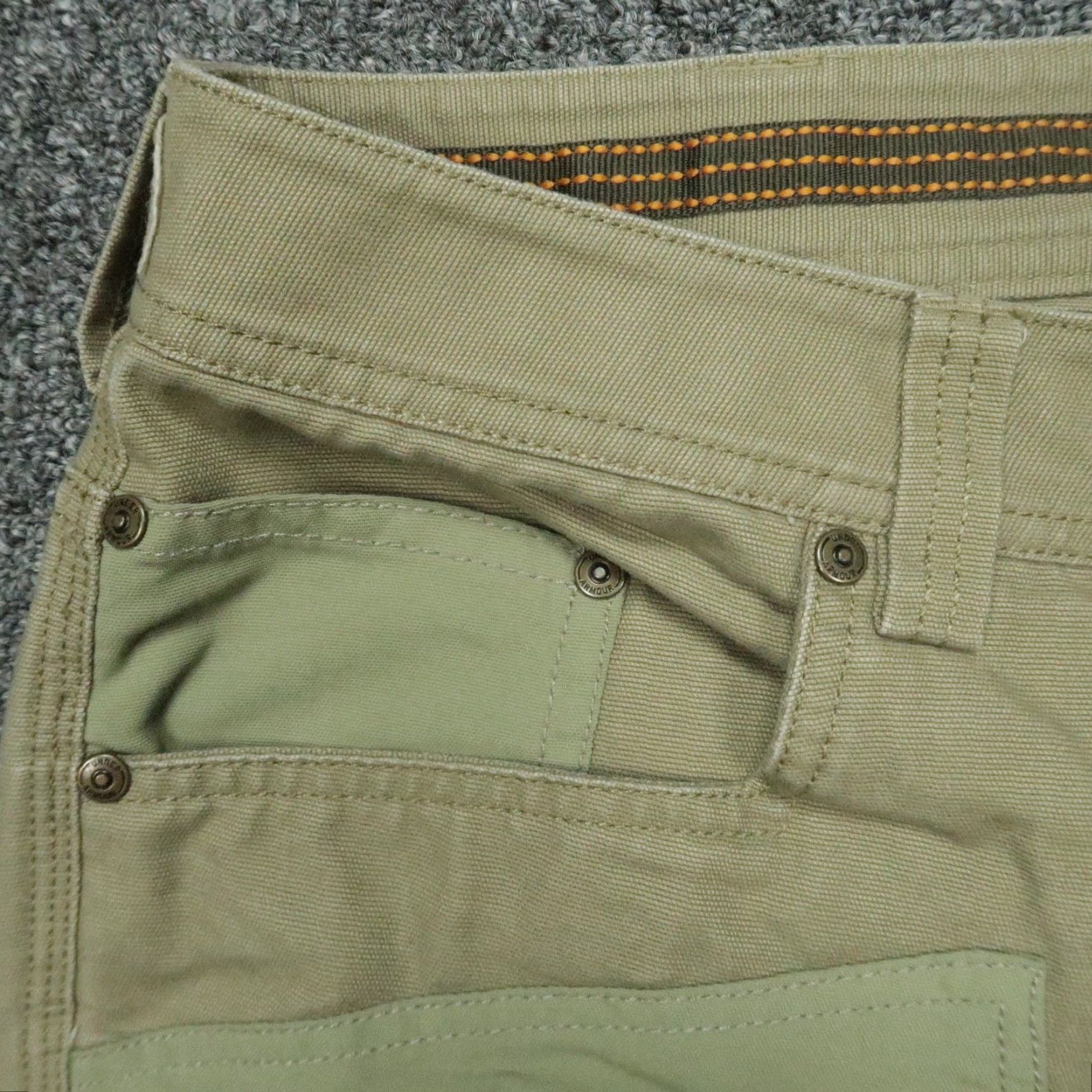 Under Armour VINTAGE Under Armour Workwear Pants Men 40x30 Canvas Reinforced Double Knee Casual Size US 40 / EU 56 - 3 Thumbnail