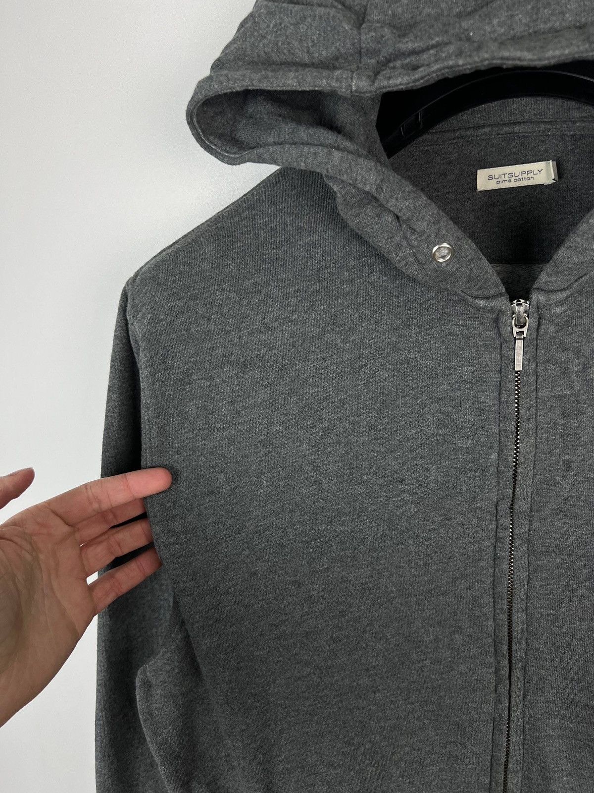 Suitsupply Suitsupply Pima cotton zip hoodie size L Size US L / EU 52-54 / 3 - 6 Thumbnail