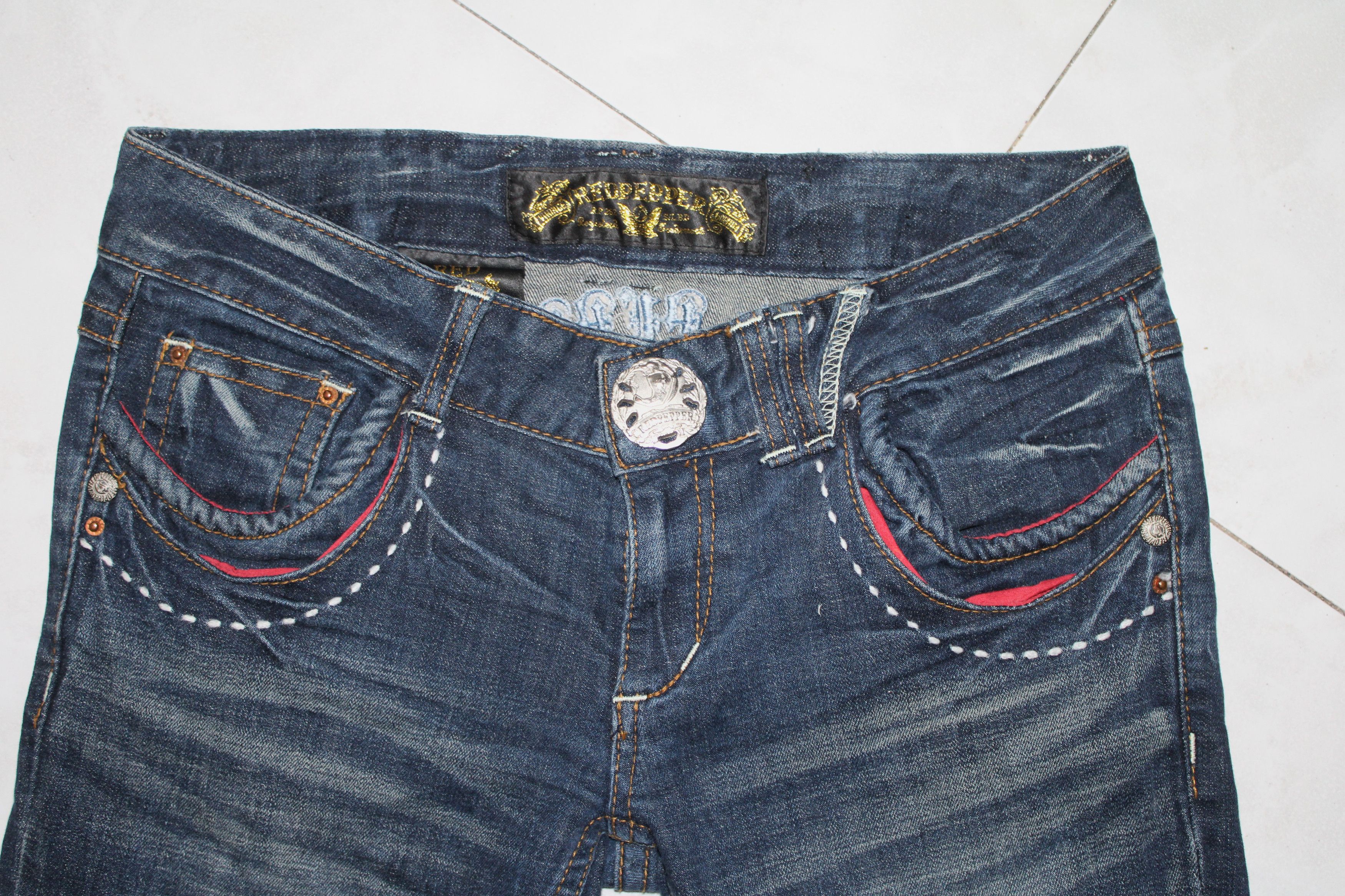 Japanese Brand Red pepper skinny jeans Size 28" / US 6 / IT 42 - 6 Thumbnail