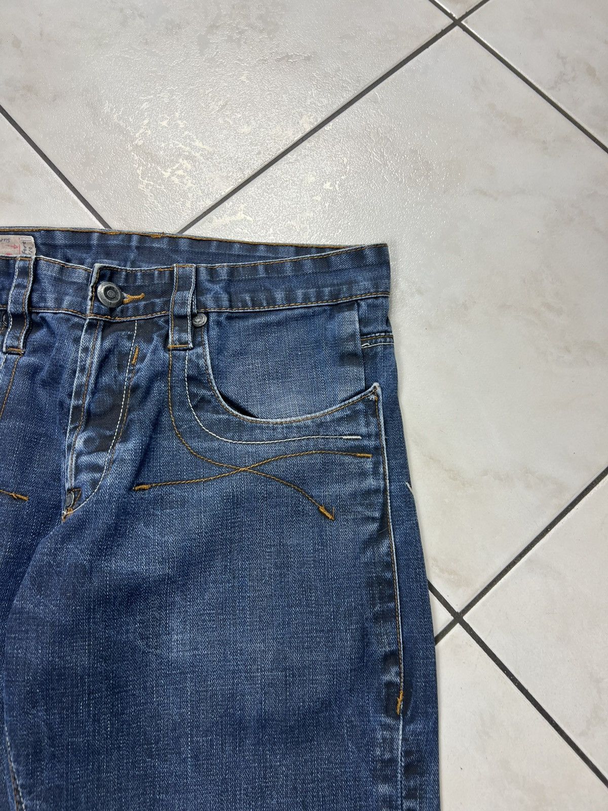 Evisu Vintage Soone denim distressed y2k selvedge jeans navy japan Size US 32 / EU 48 - 7 Thumbnail
