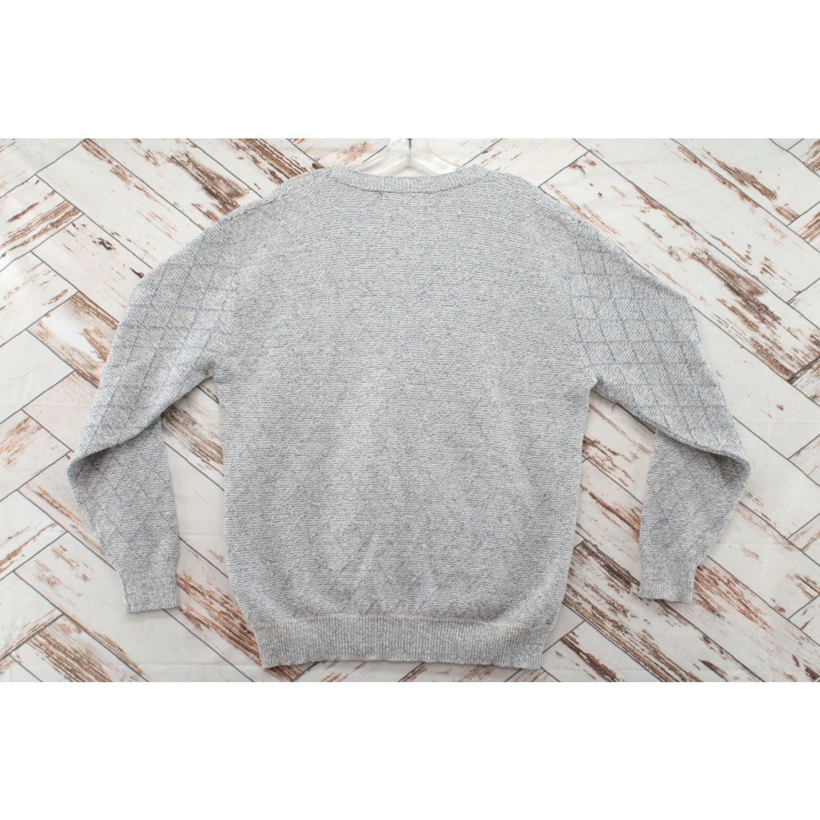 Vintage Carmel Golf Sweater Men's Medium Grey V Neck Logo Preppy Old School Pullover Knit Wool Cotton Nylon All Seasons Golf Mens Size US M / EU 48-50 / 2 - 2 Thumbnail