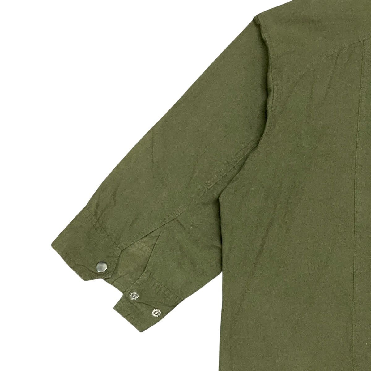 Japanese Brand Vintage Commontage 3/4 Sleeve 100% Silk Utility Army Shirt Size US XXL / EU 58 / 5 - 11 Thumbnail