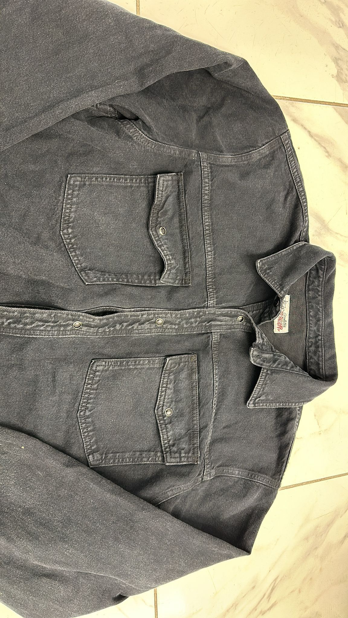 Stussy × Vintage Stüssy FW22 Western Denim Shirt Black XLarge Size US XL / EU 56 / 4 - 4 Thumbnail
