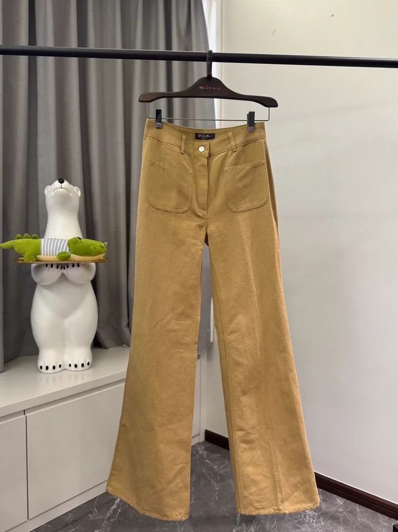 Loro Piana Loro Piana Women's Flared Casual Pants - dmc Size US 31 - 1 Thumbnail