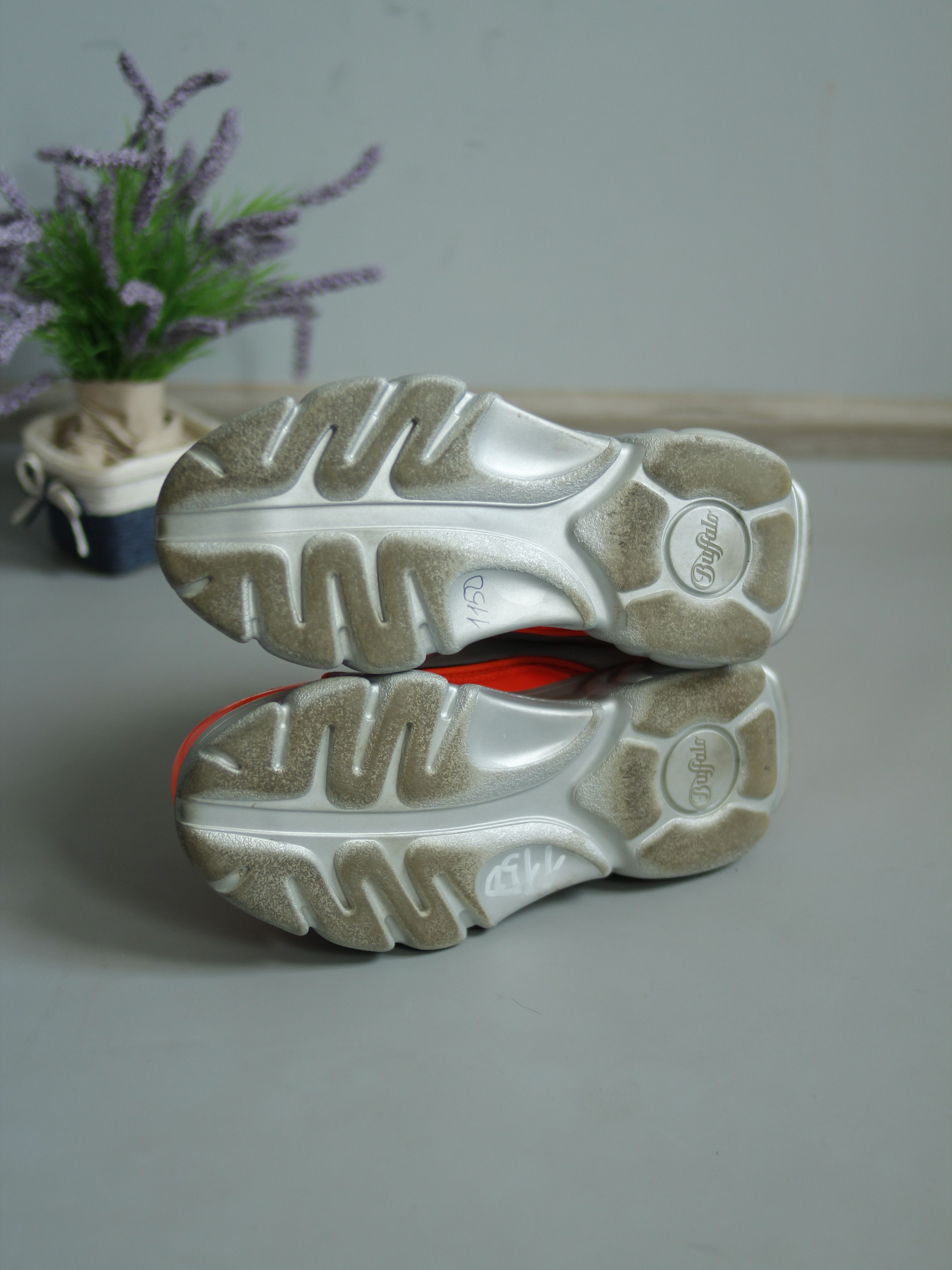 Buffalo London BUFFALO JIMO71 REFLECTIVE ORANGE SNEAKERS HIGH SOLE Size US 6.5 / IT 36.5 - 6 Thumbnail