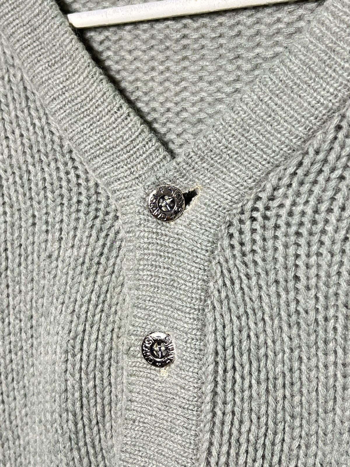 Stone Island stone island 80s knit v-neck vintage archive sweater Size US M / EU 48-50 / 2 - 6 Thumbnail