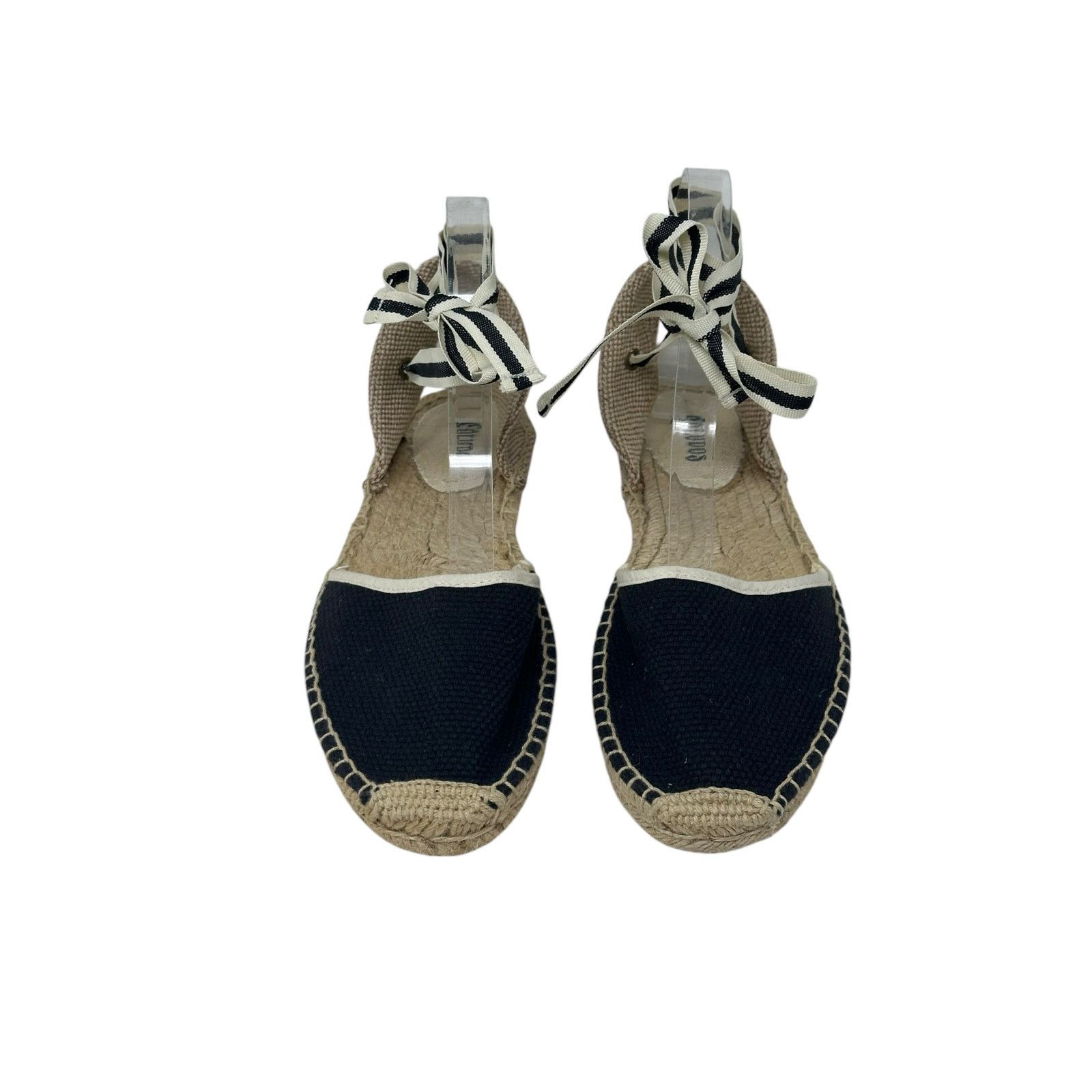 Soludos Soludos black canvas tie up espadrilles sandal shoes size 9 Size US 9 / IT 39 - 16 Thumbnail