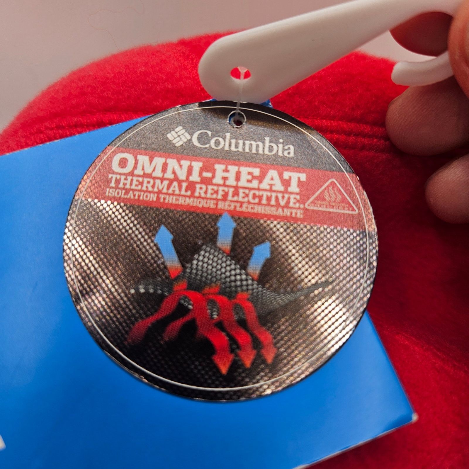 Columbia COLUMBIA YOUTH SMALL AGENT HEAT BEANIE RED OMNI HEAT THERMAL Size ONE SIZE - 3 Thumbnail