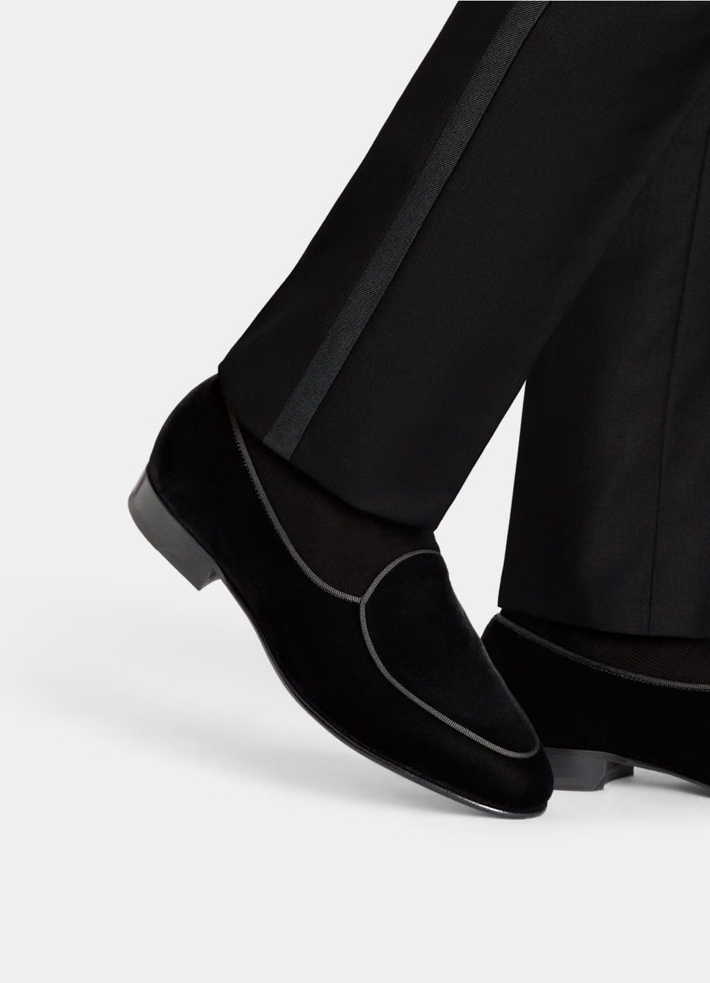 Suitsupply Black Tuxedo Slip-On Shoes Size 12
