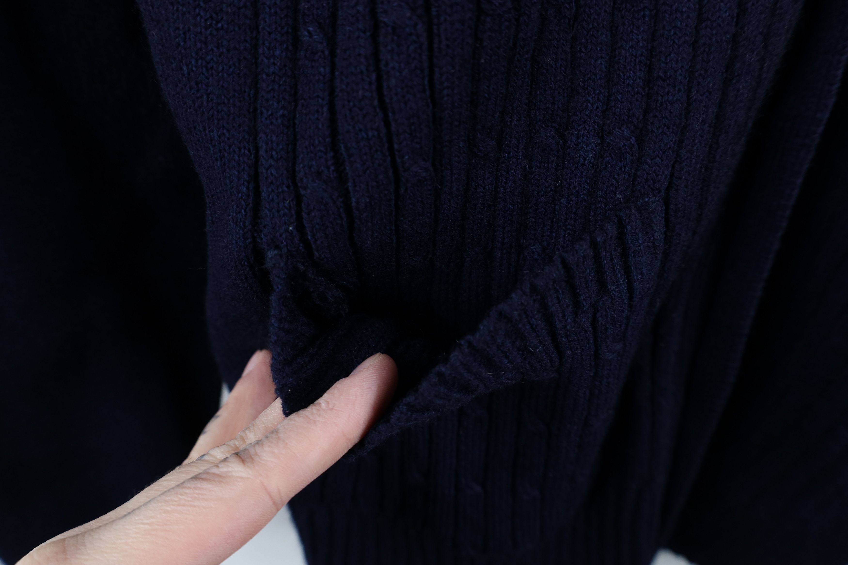 Vintage Vintage 70s Streetwear Ribbed Cable Knit Cardigan Sweater Size US M / EU 48-50 / 2 - 5 Thumbnail