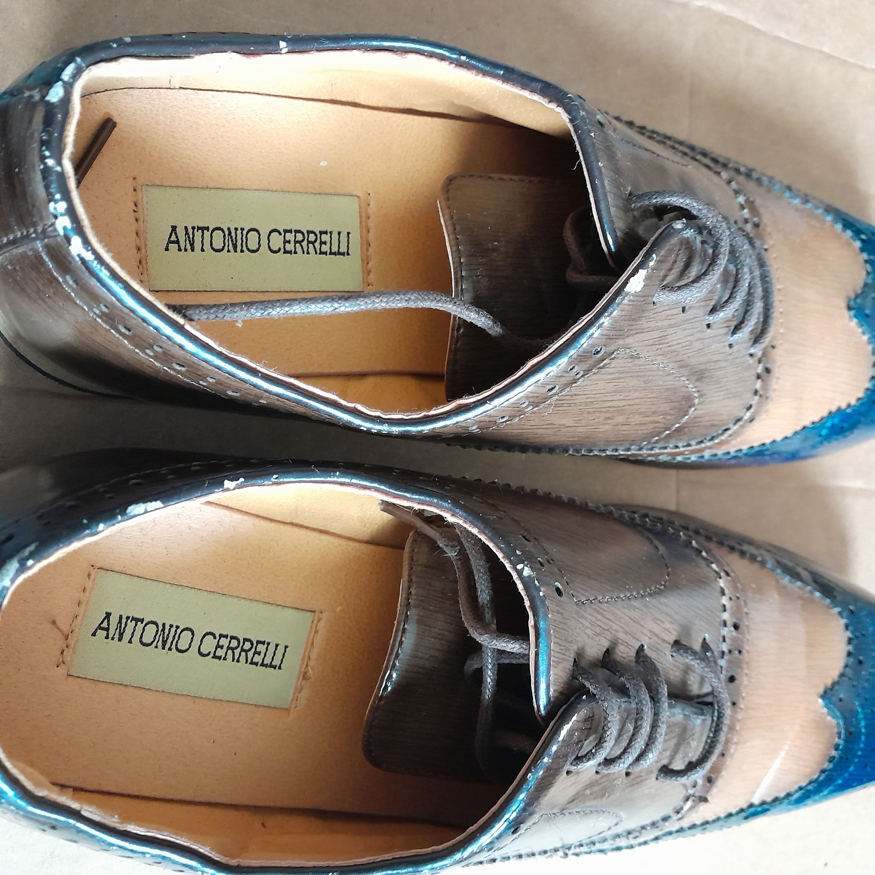 Other Antonio Cerrelli Elite Men’s Dress Shoes 3-Tone Size US 11 / EU 44 - 6 Thumbnail