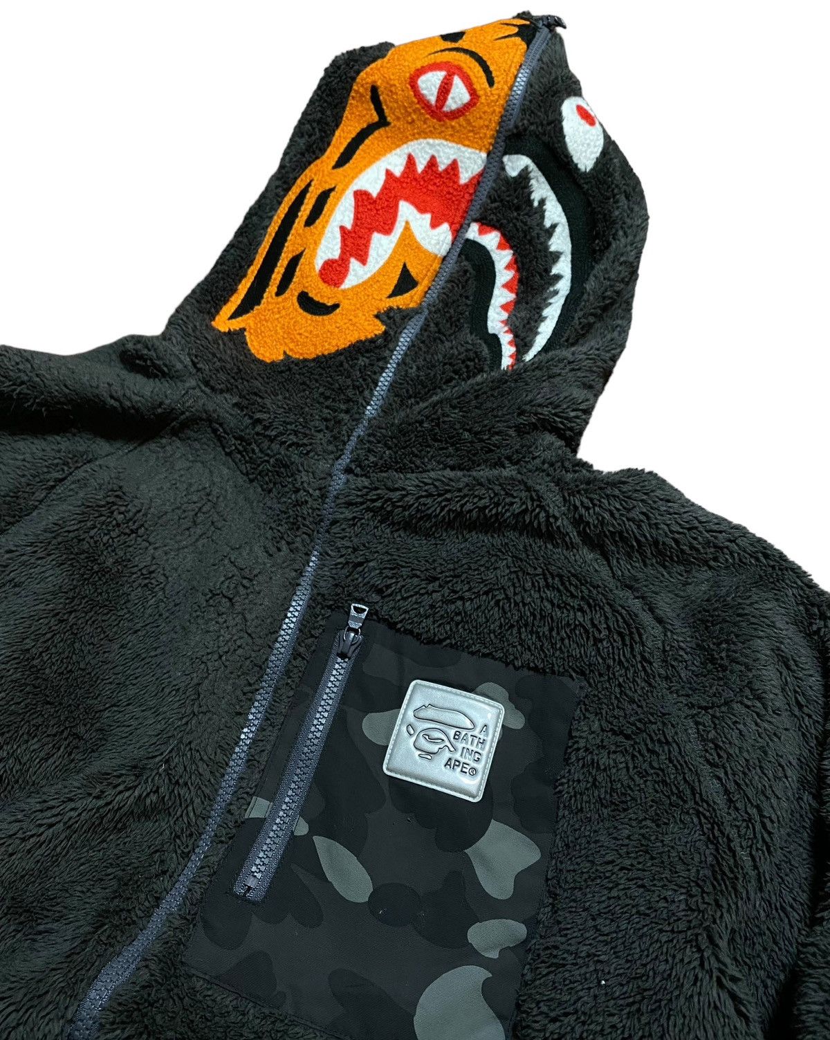 Bape BAPE Boa Tiger Shark Full Zip Hoodie Khaki Size US L / EU 52-54 / 3 - 3 Thumbnail