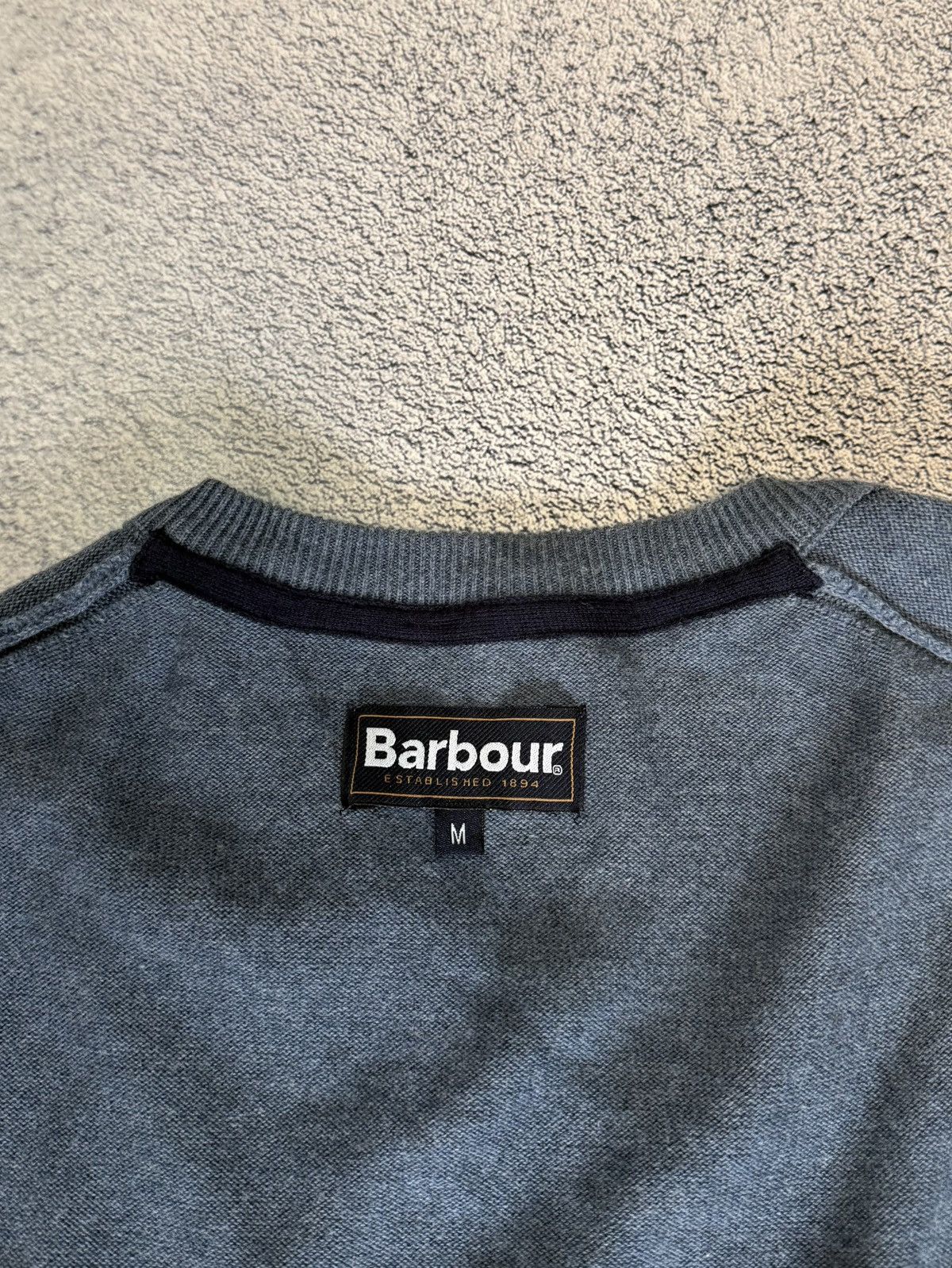 Barbour Barbour V Neck Sweater Cotton Pullover Knit Logo Men Casual Size US M / EU 48-50 / 2 - 4 Thumbnail