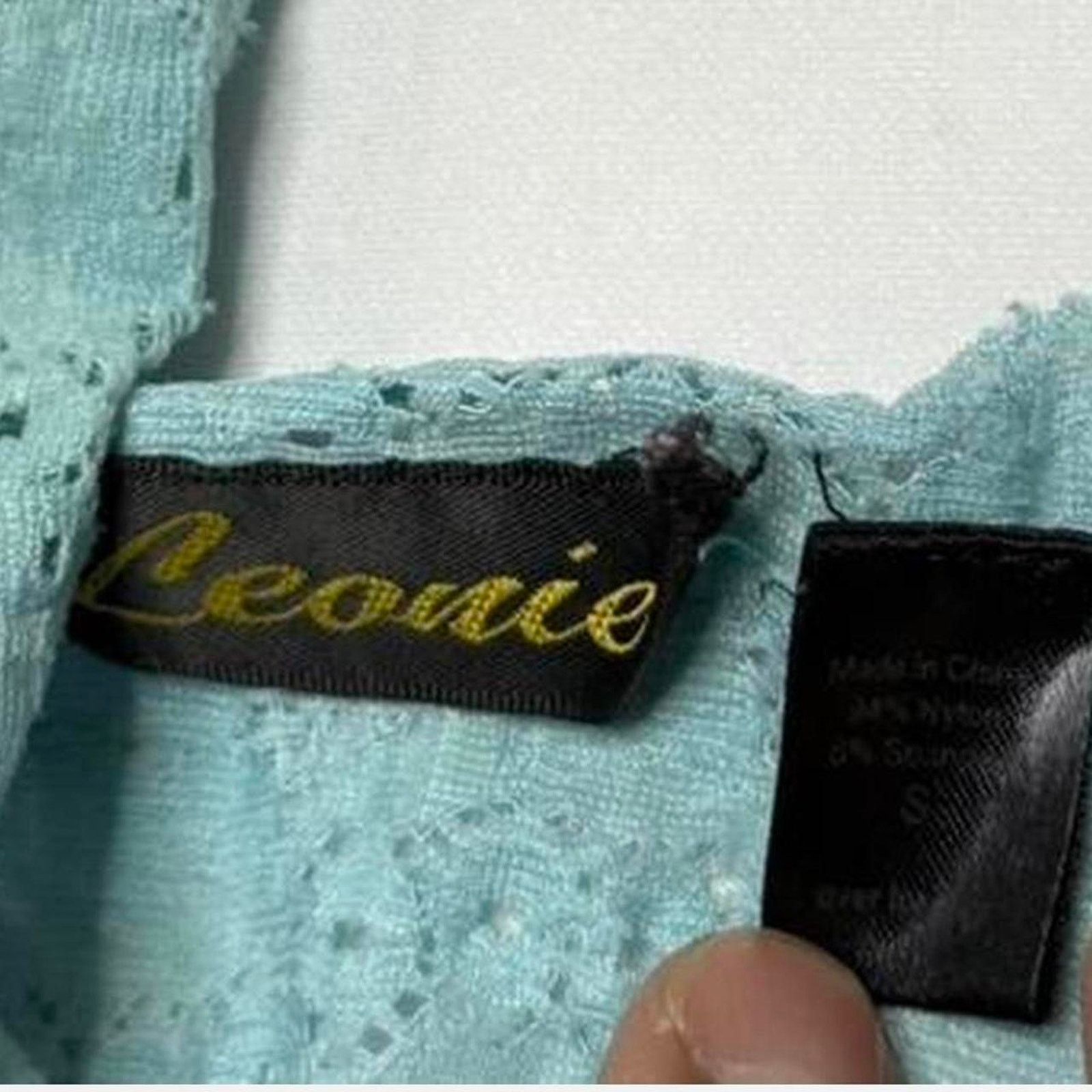 Other blue lace halter top with sheer bottom size small Size S / US 4 / IT 40 - 5 Thumbnail