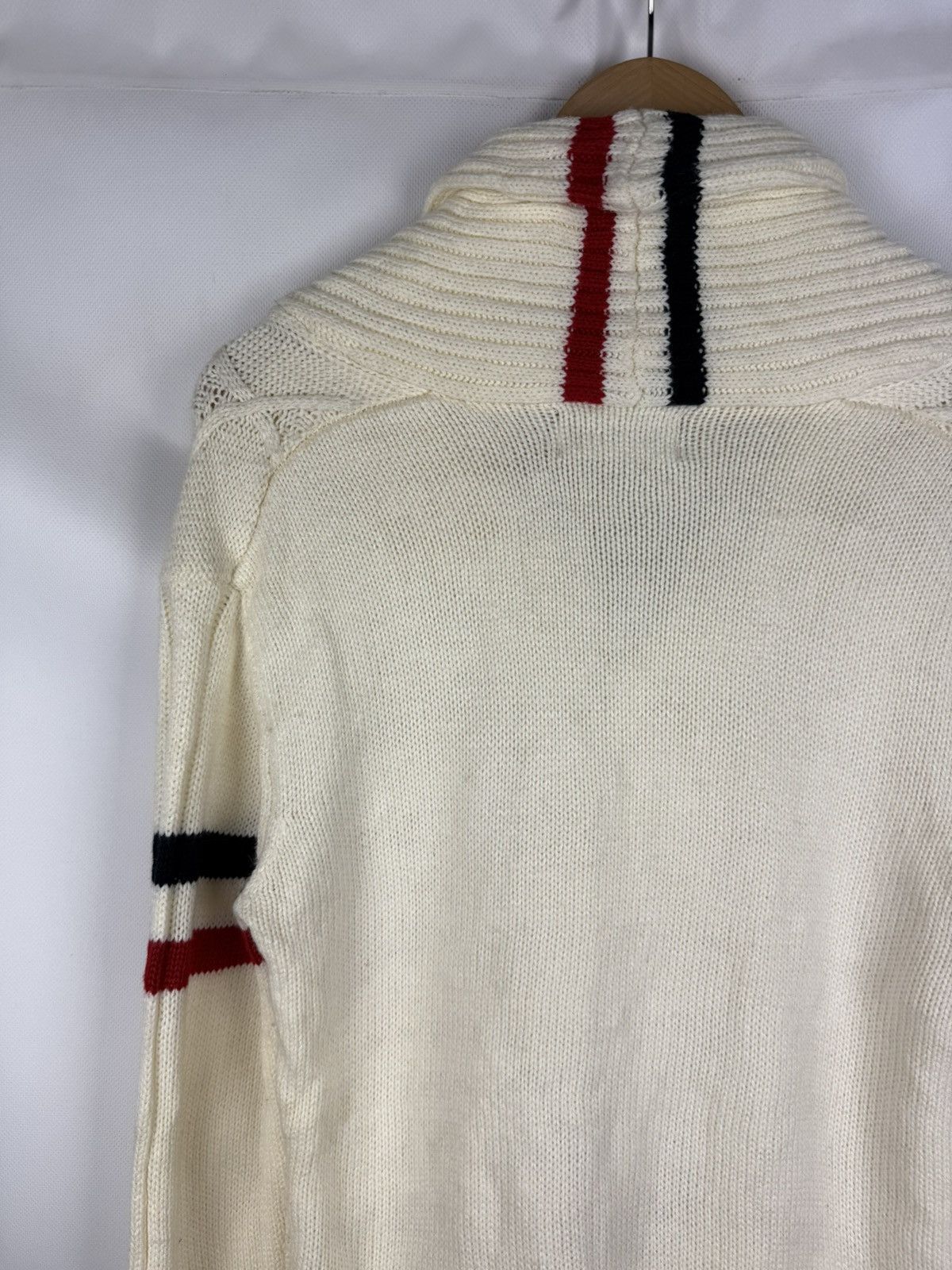 Japanese Brand Lock Heaven Japanese Cable Knit Shawl Cardigan Sweater Size US L / EU 52-54 / 3 - 18 Thumbnail