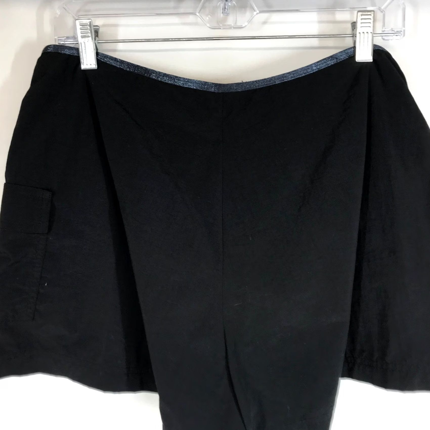 Mossimo Mossimo Black Cargo Athletic Shorts Women Large Nylon Spandex Zip Front Y2K 90's Size 36" / US 14 / IT 50 - 5 Thumbnail