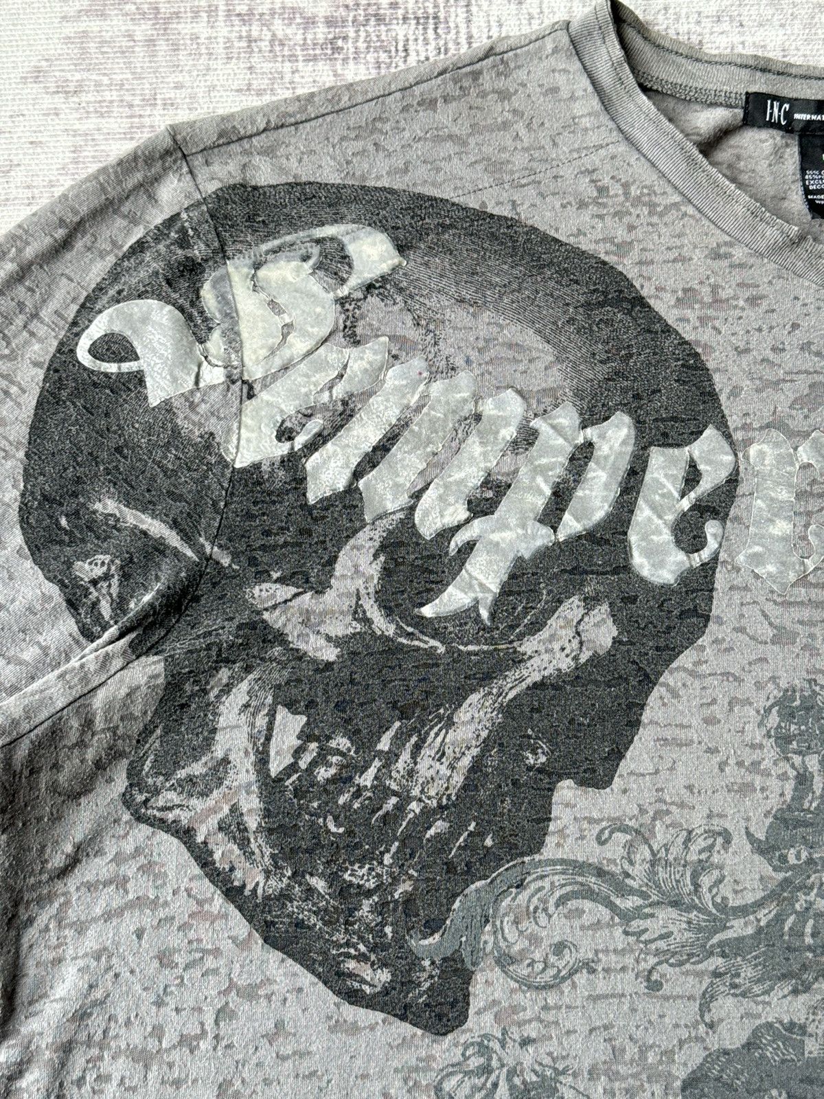 Affliction Punk Affliction INC Siemoer Fedelis Skulls Riot Poem Tees Size US L / EU 52-54 / 3 - 3 Thumbnail