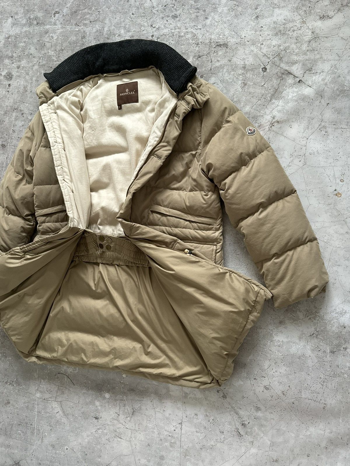 Moncler Moncler Vintage Puffer parka velour Jacket Size US L / EU 52-54 / 3 - 6 Thumbnail