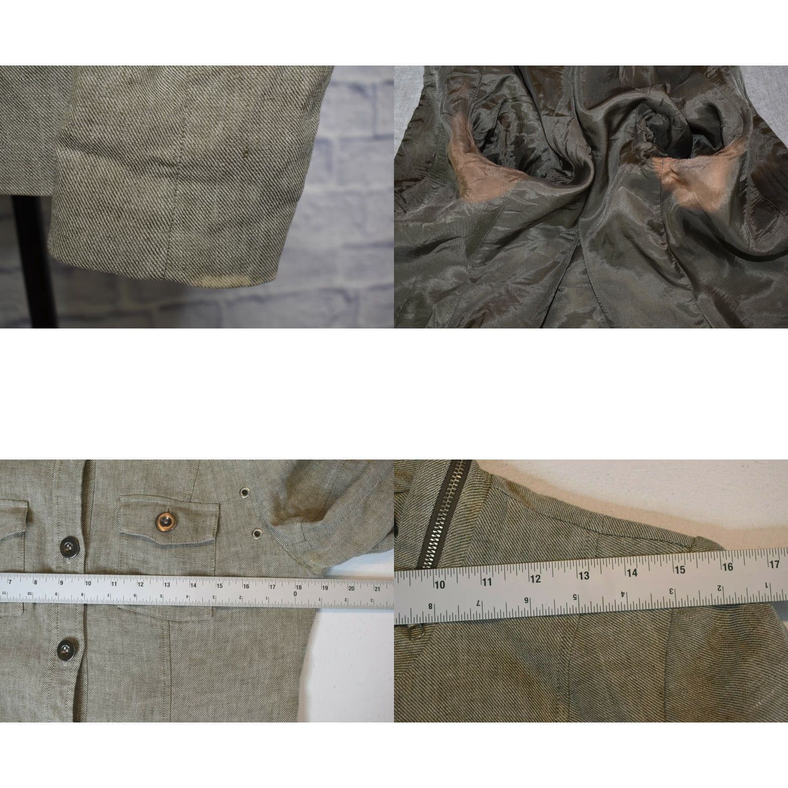 Vintage Louben Linen Blend Button Up Lined Jacket Beige Womens Size S Fits Small Jacket Size S / US 4 / IT 40 - 8 Thumbnail