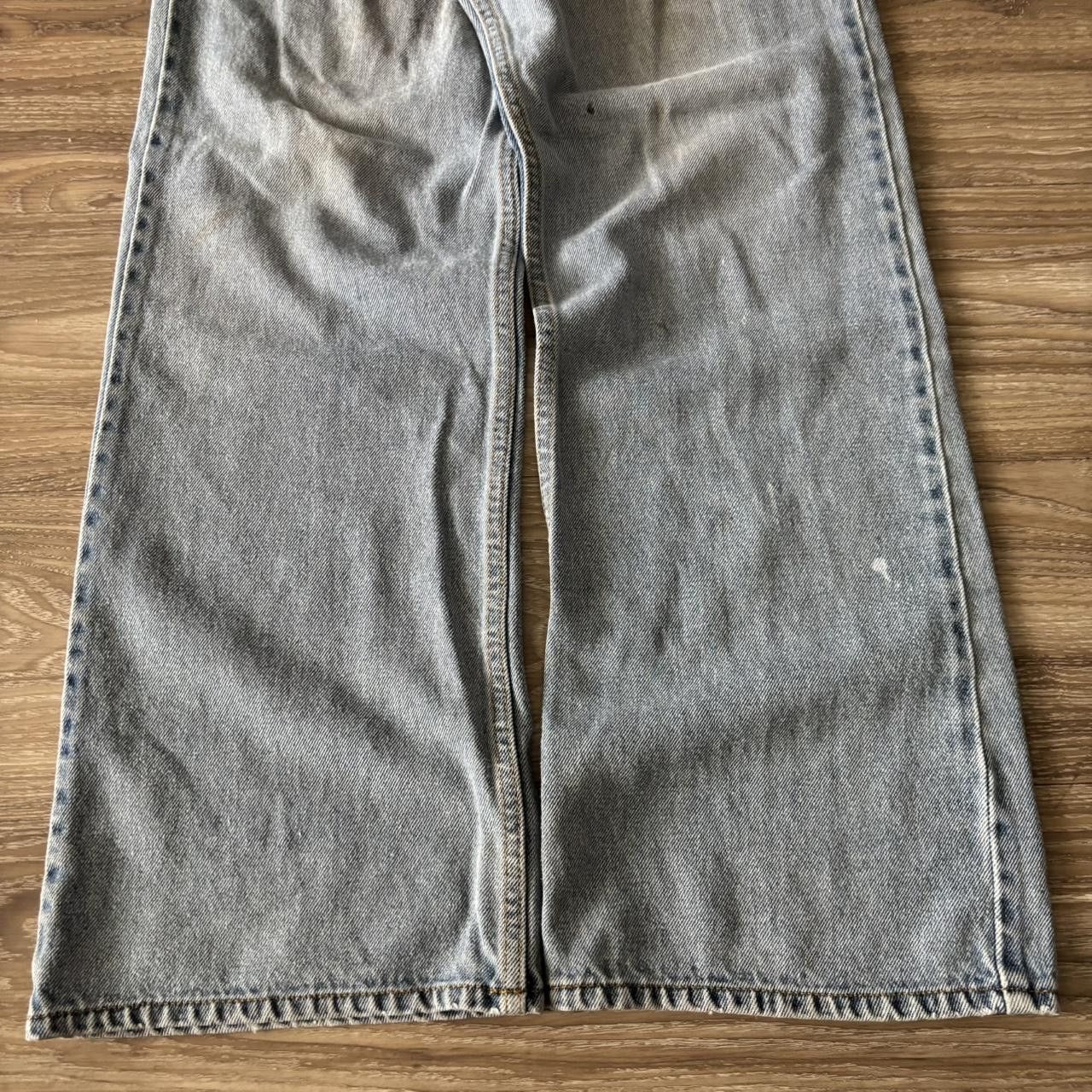 Japanese Brand Crazy Vintage Y2K/2000s Baggy Light Wash Skater Denim Jeans! 36x34 Size US 36 / EU 52 - 6 Thumbnail