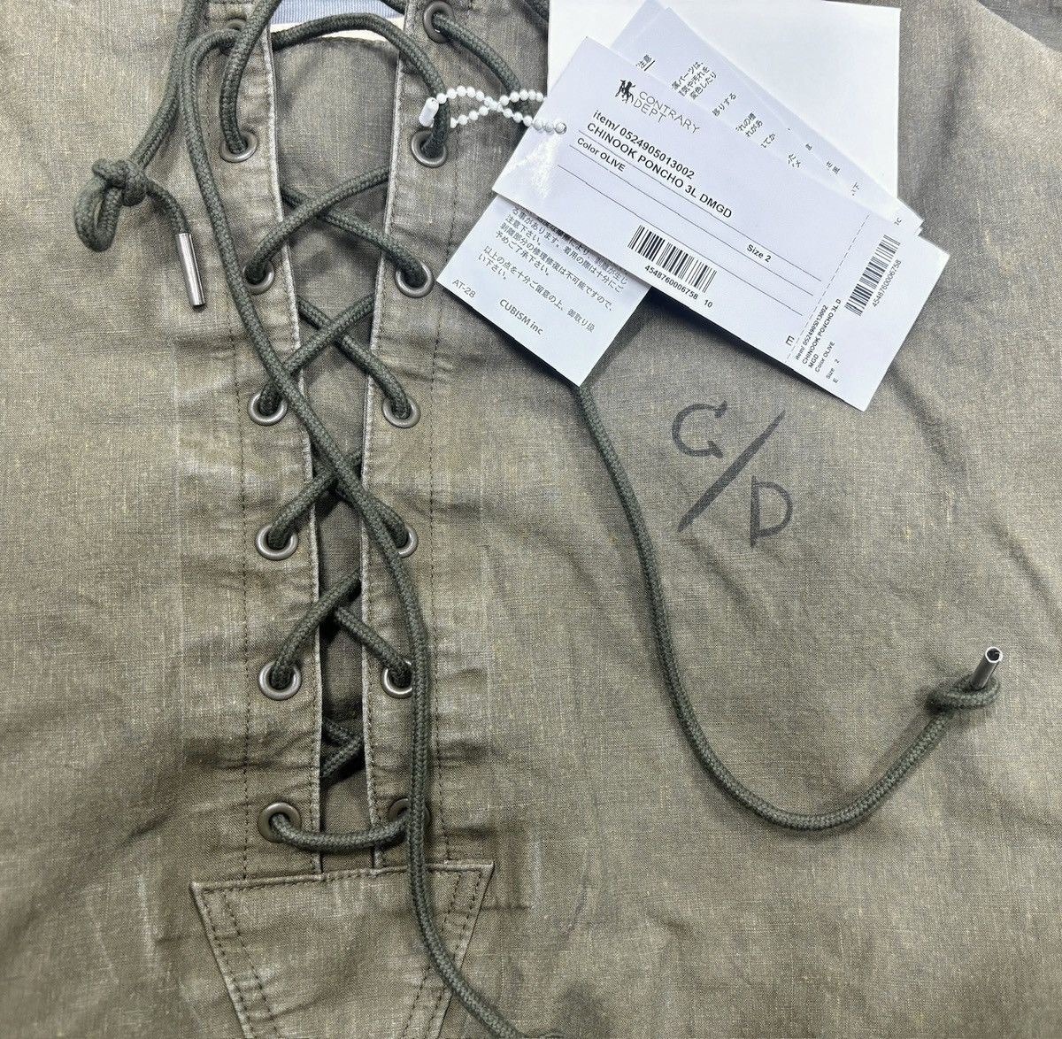 Visvim VISVIM 24aw Contrary Dept CHINOOK PONCHO 3L DMGD Size US M / EU 48-50 / 2 - 6 Thumbnail