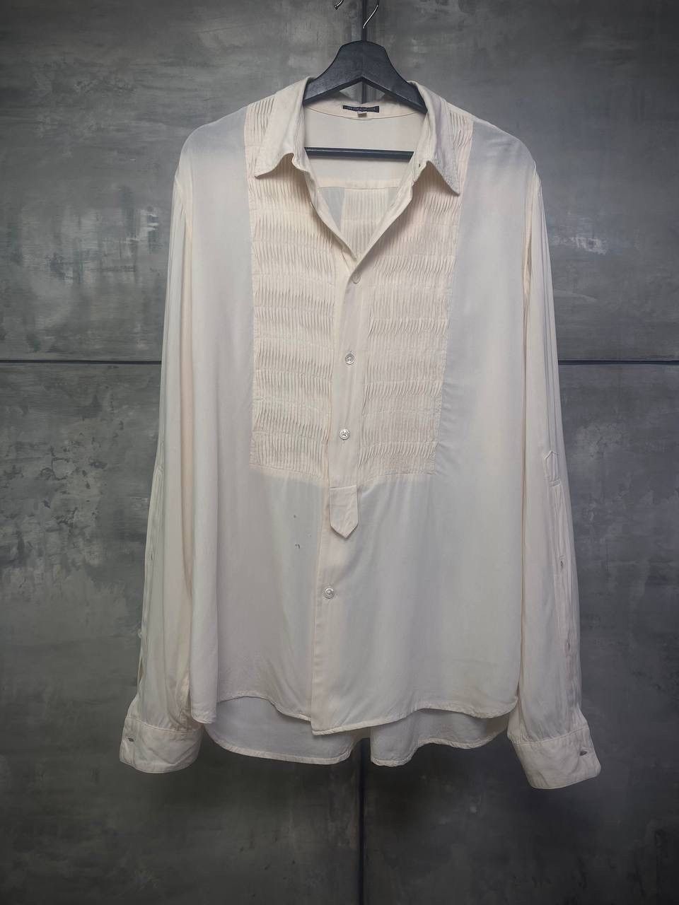 Ann Demeulemeester Thin pleated shirt M Size 48R - 2 Thumbnail