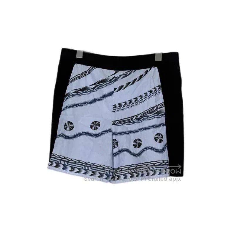 Hermes Hermes Blue Patchwork Design Drawstring Shorts Size 25" / US 0 / IT 36 - 2 Thumbnail