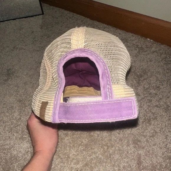 Other Purple and Tan Trucker Hat Size ONE SIZE - 3 Thumbnail