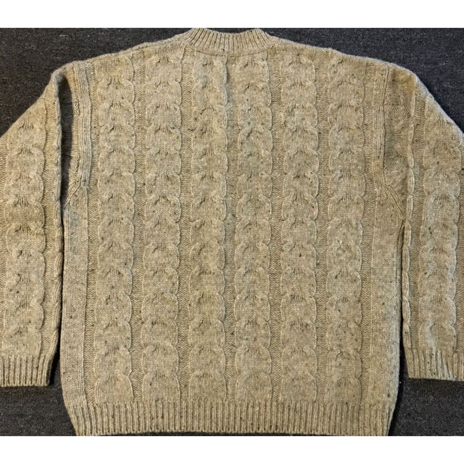 Gap VINTAGE Gap Knit 100% Wool V-Neck Sweater XL Beige Men Knit Wool 90s Nordic Fair Isle Ski Snow Holiday Christmas Retro Size US XL / EU 56 / 4 - 2 Thumbnail