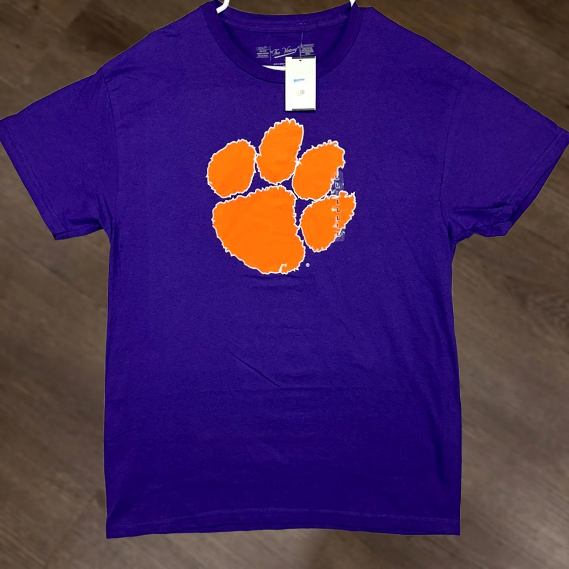 Vintage Clemson Tigers T-Shirt Adult Large Purple Short Sleeve Tee Mens The Victory NEW Size US L / EU 52-54 / 3 - 1 Thumbnail