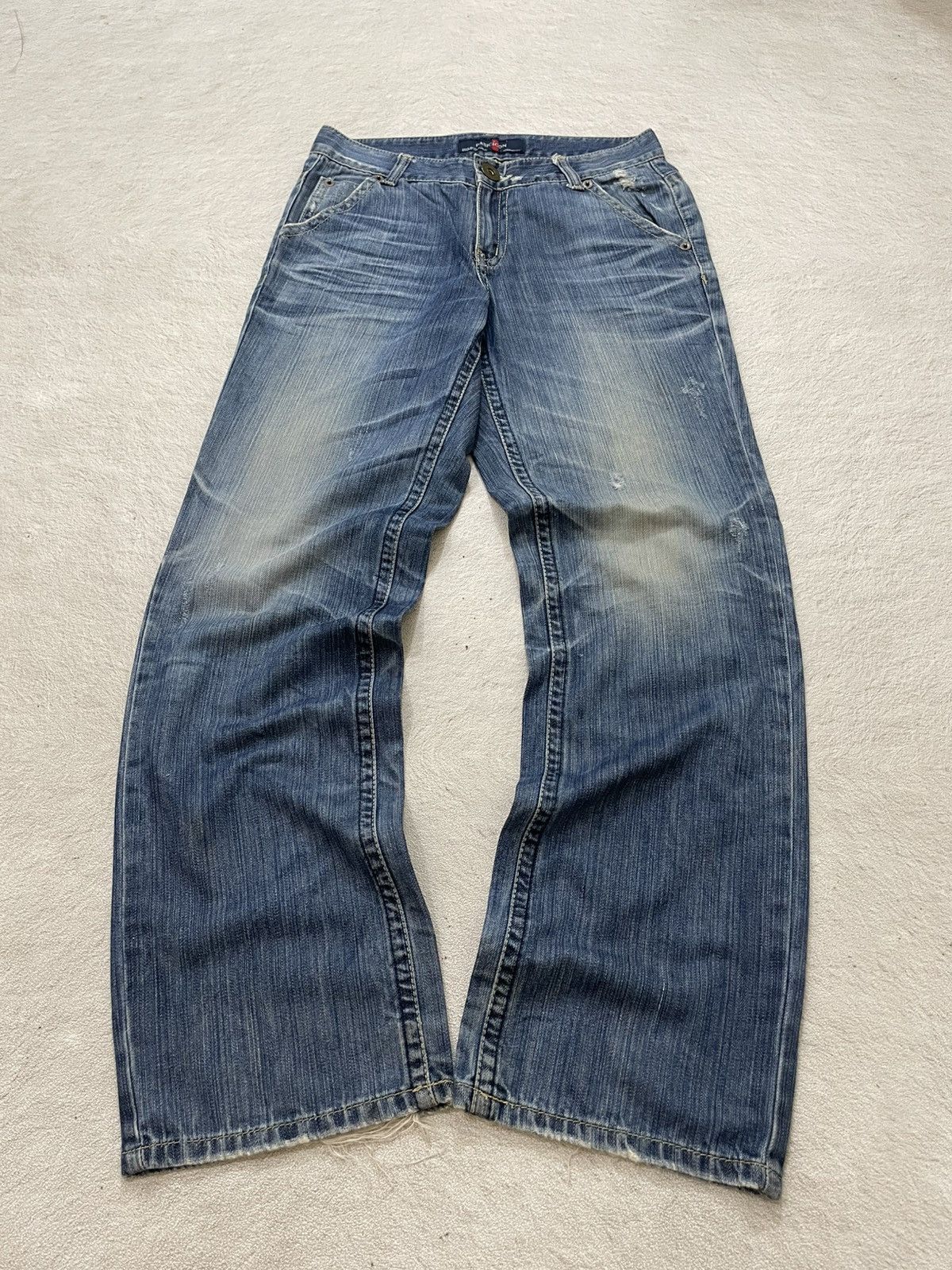 Japanese Brand 2000s Japan Brand Distressed Denim Stonewash Y2K Hysteric Size US 31 - 1 Thumbnail