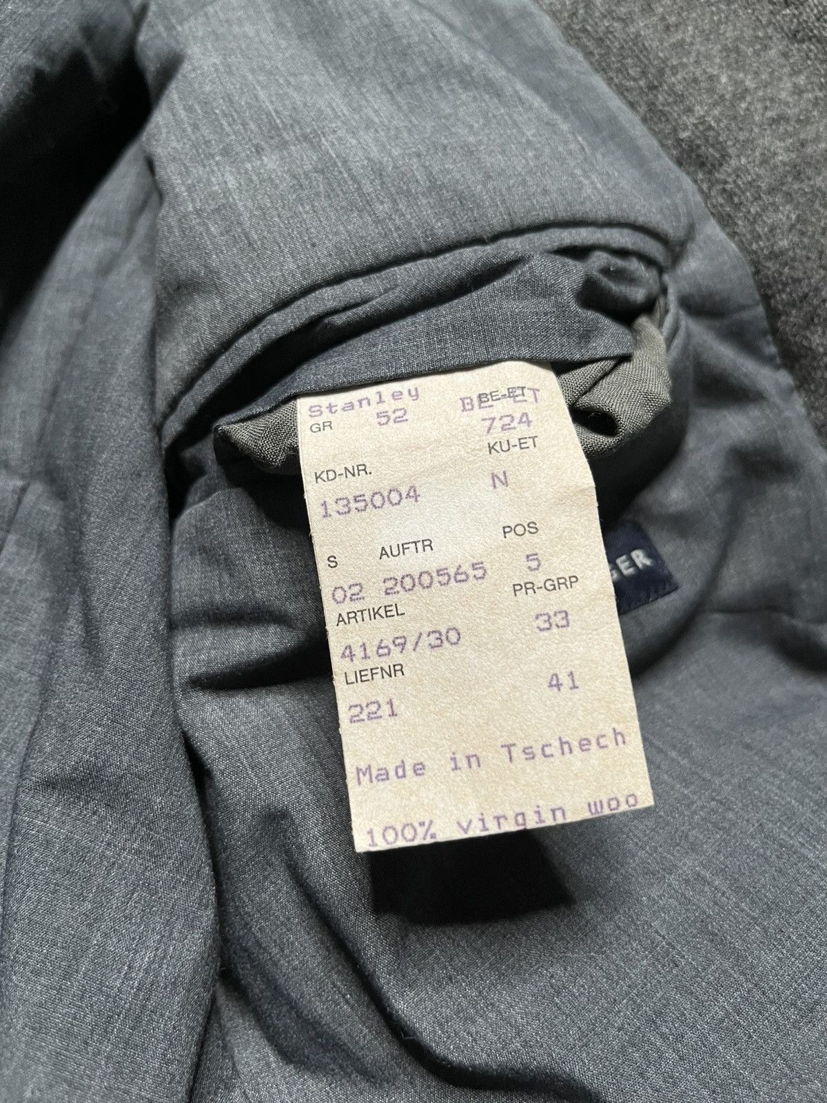 Tommy Hilfiger Designer Tommy Hilfiger Basic Grey Dark Old Money blazer Size 52R - 6 Thumbnail