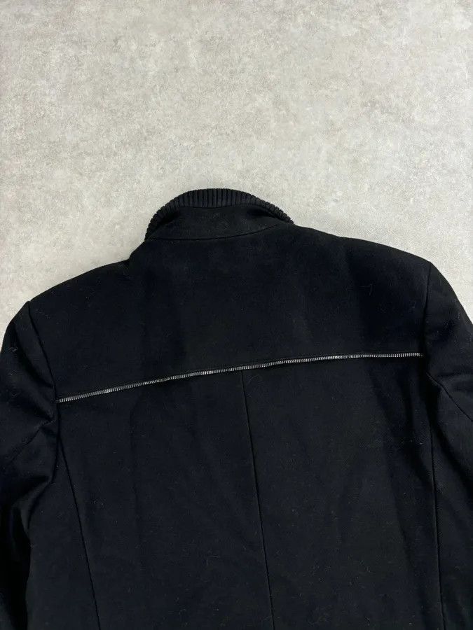 Alexander McQueen Alexander McQueen Black Long Wool Multi Zips Jacket Size US L / EU 52-54 / 3 - 6 Thumbnail
