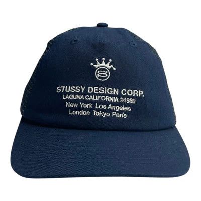 Stussy Stussy LP Design Corp Trucket Hat Navy | Grailed