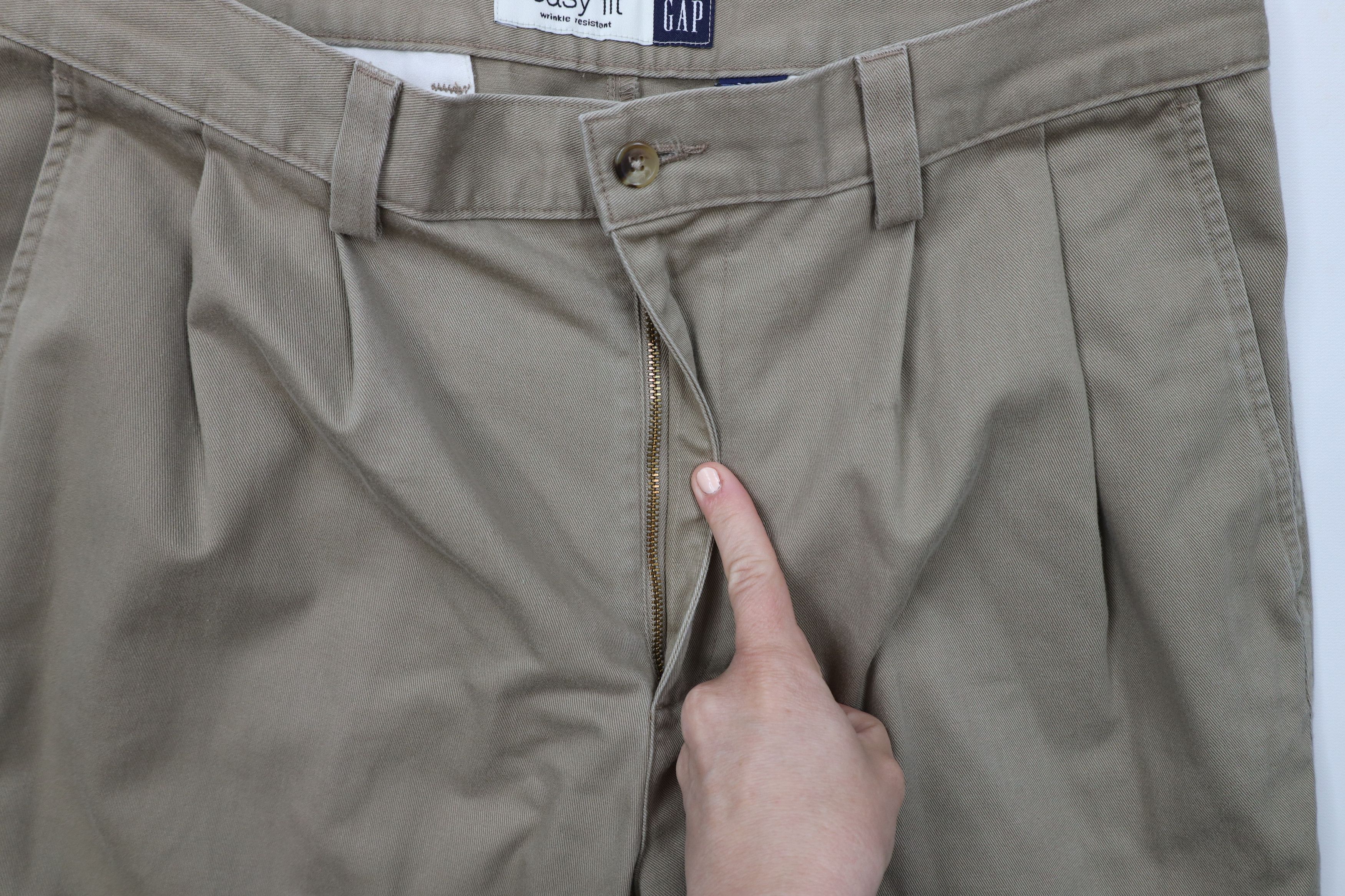Gap × Vintage Vintage 90s Gap Fit Relaxed Pleated Cuffed Chino Pants USA Size US 36 / EU 52 - 7 Thumbnail