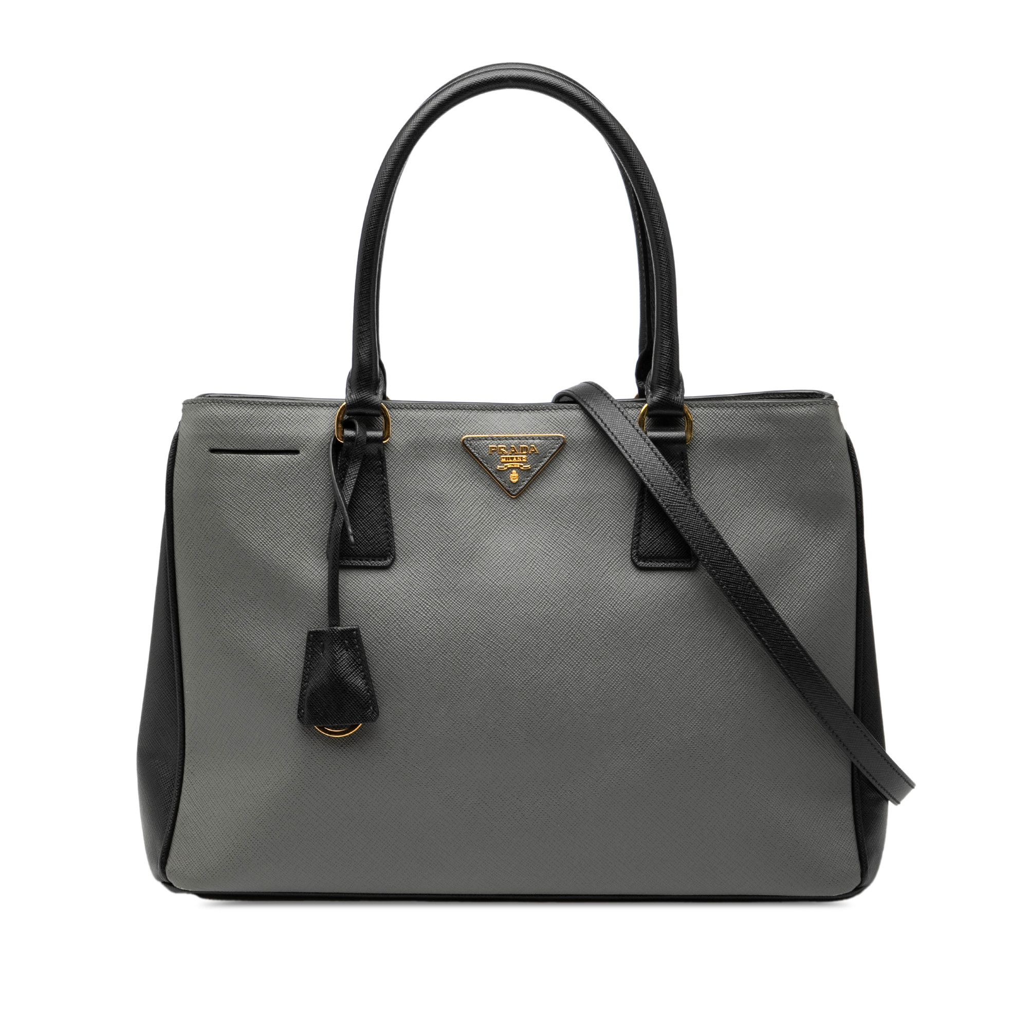 Prada Prada Medium Bicolor Saffiano Lux Galleria Satchel Size ONE SIZE - 1 Thumbnail
